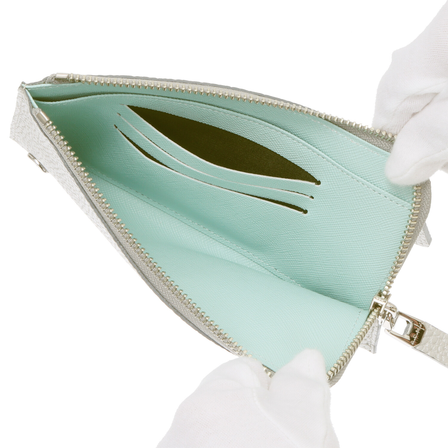 エーディーエムジェイ ＴＨＥ　ＢＥＥ 牛革シュリンク型押し オーガナイザーパース