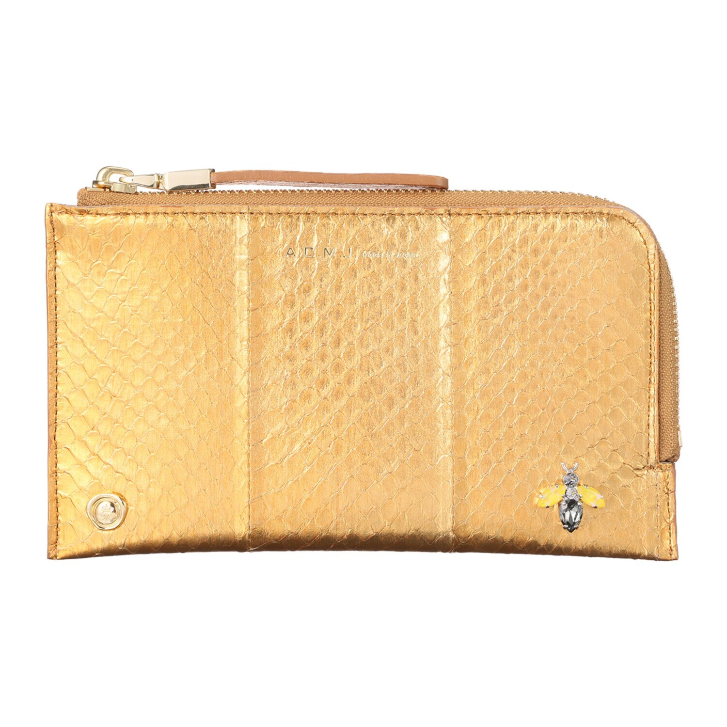 エーディーエムジェイ ＴＨＥ　ＢＥＥ スネークレザー オーガナイザーパース