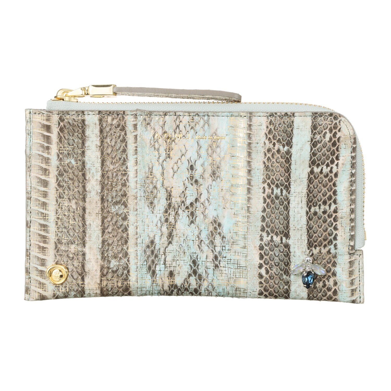 エーディーエムジェイ ＴＨＥ　ＢＥＥ スネークレザー オーガナイザーパース