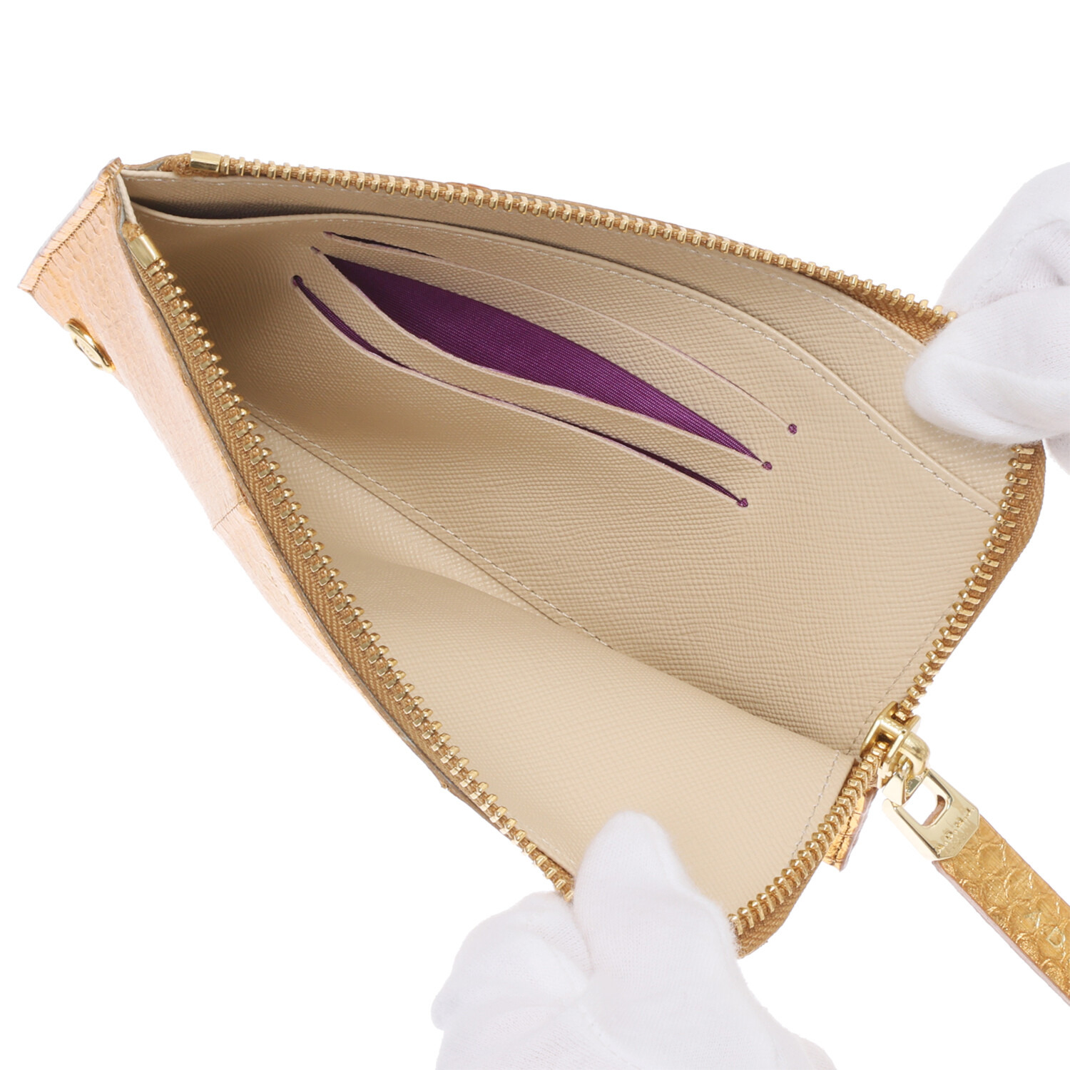 エーディーエムジェイ ＴＨＥ　ＢＥＥ スネークレザー オーガナイザーパース