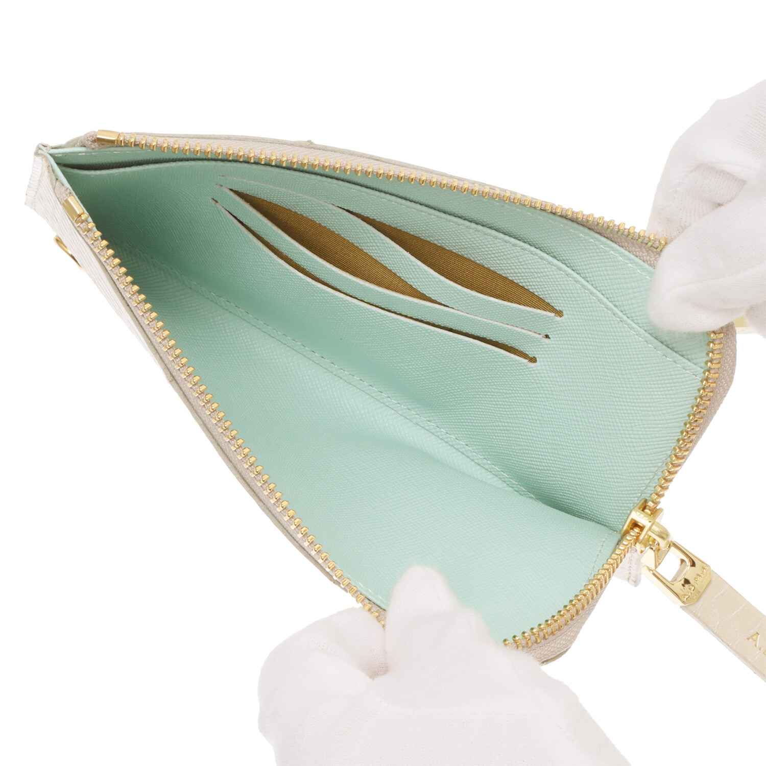 エーディーエムジェイ ＴＨＥ　ＢＥＥ スネークレザー オーガナイザーパース