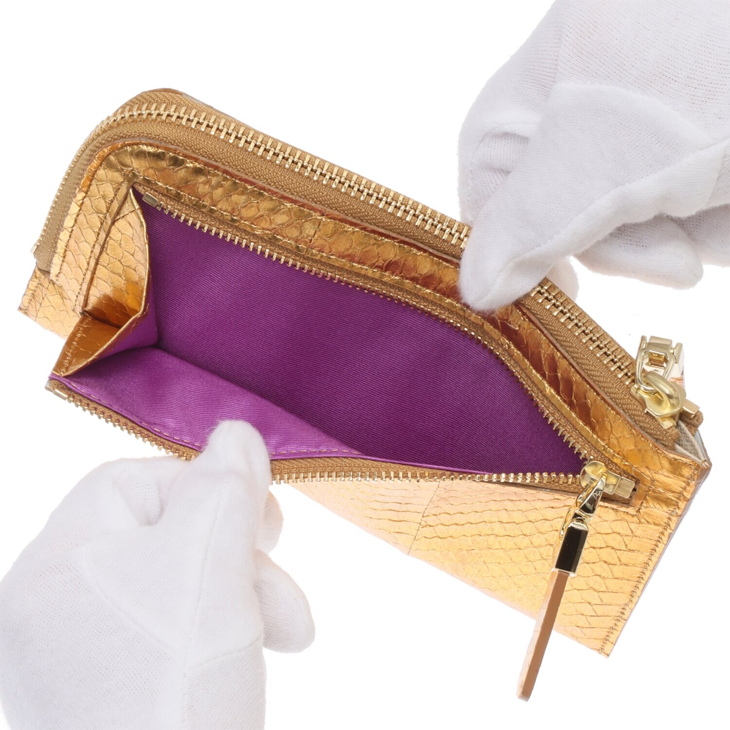 エーディーエムジェイ ＴＨＥ　ＢＥＥ スネークレザー オーガナイザーパース