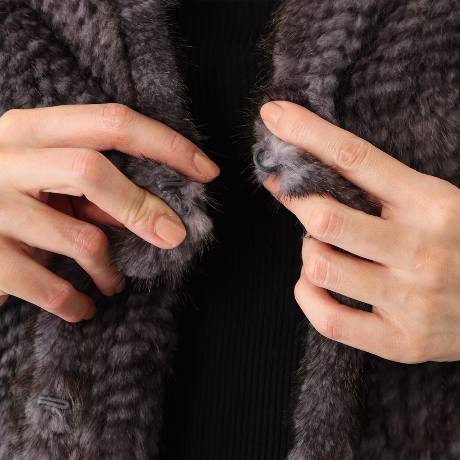 ミンクヤーン 大判ストール