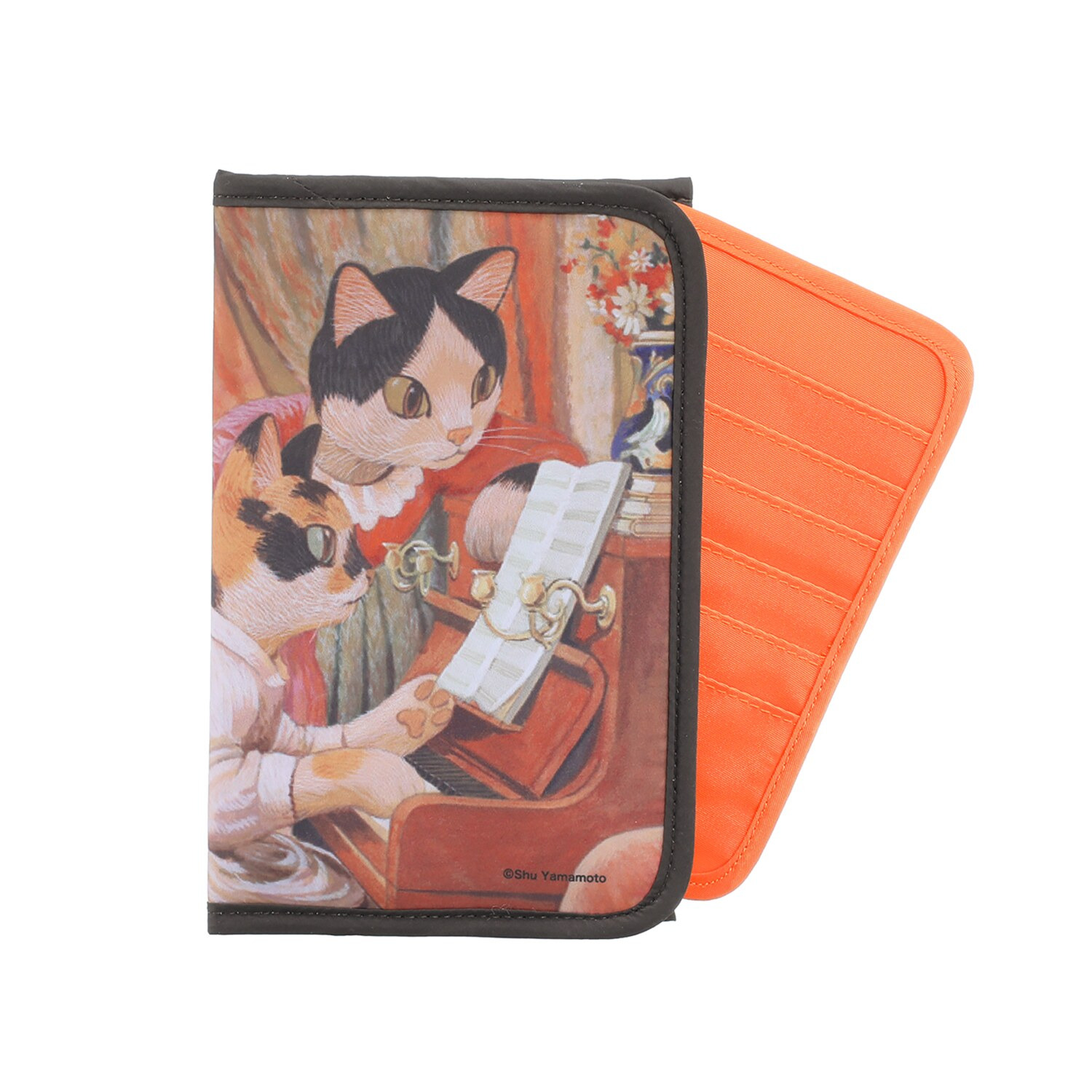 キャットアート 薄型マルチポーチ＆ カードケース