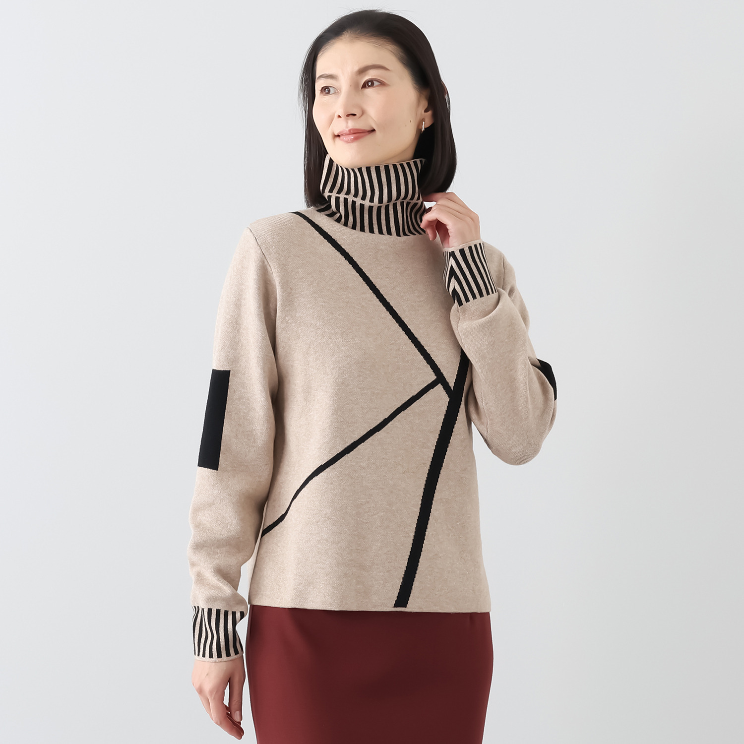 アンドフィールド ランダムライン トップス