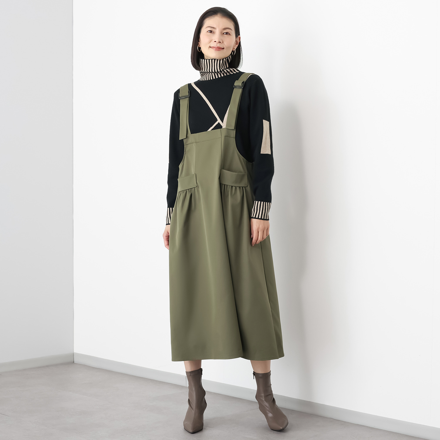 アンドフィールド はっ水 アクティブ ライトジャンパースカート