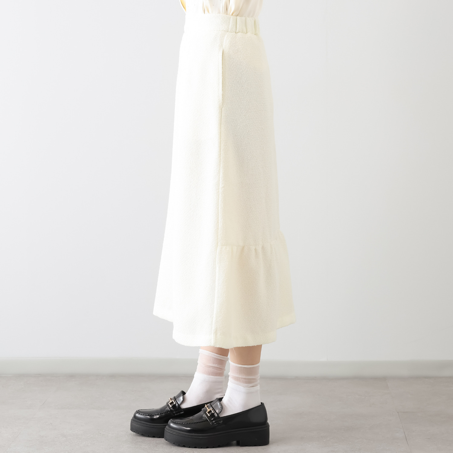 ミューリエ 余白のある上品さを演出 グレースフル ツイードスカート