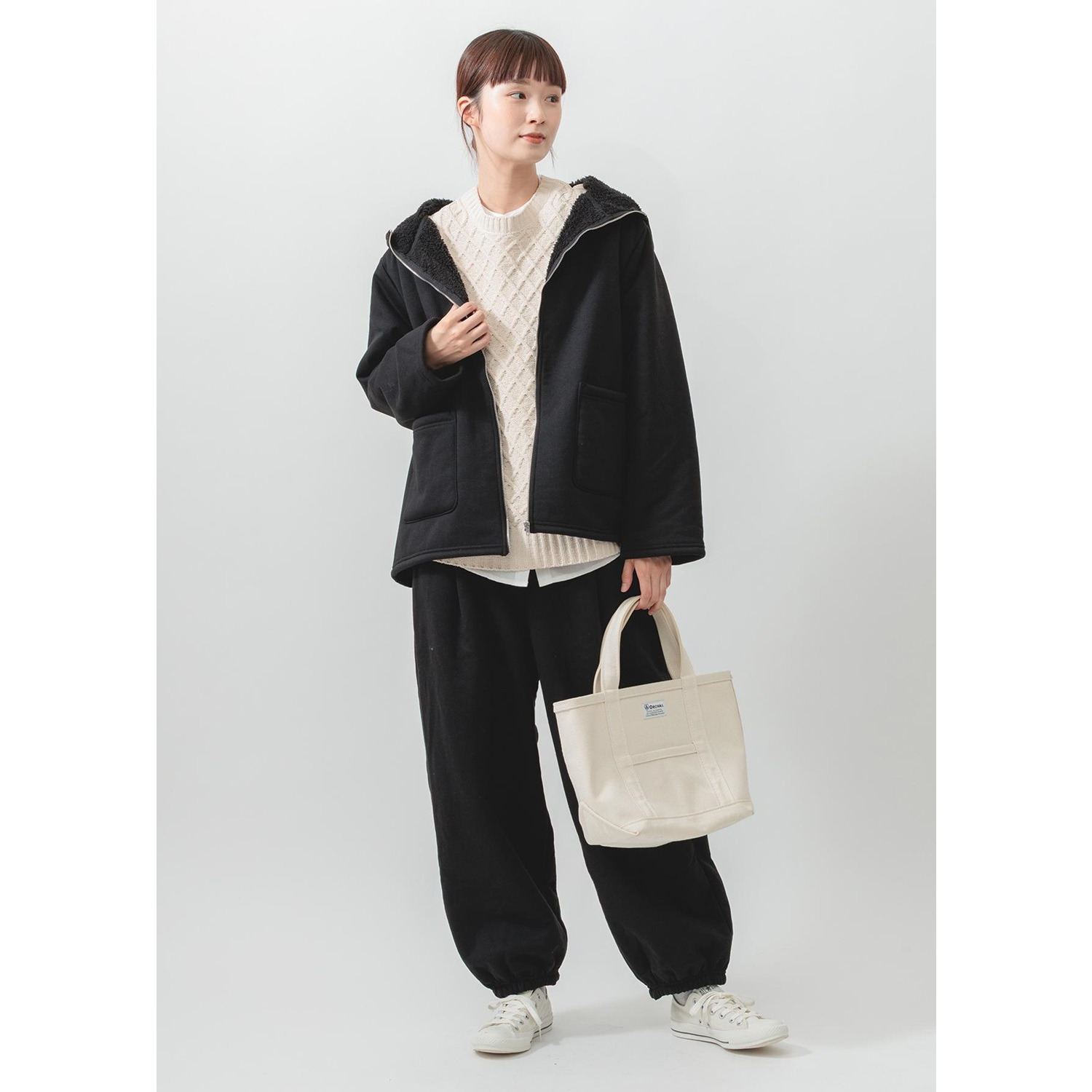 エムエムオー 風を通しにくい あったか裏ボア フード付アウター