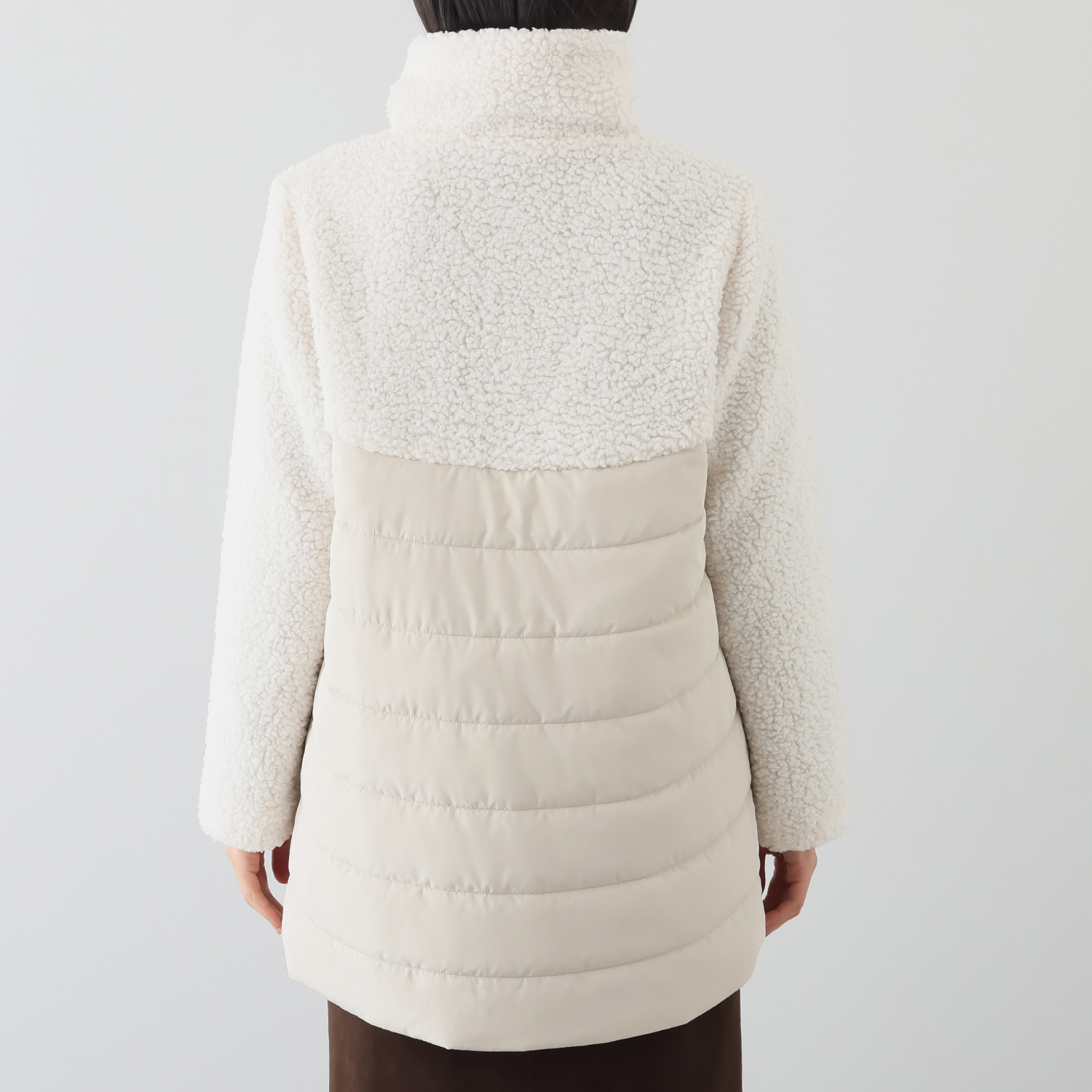 ダジュール ボア切替 中わた デザインコート