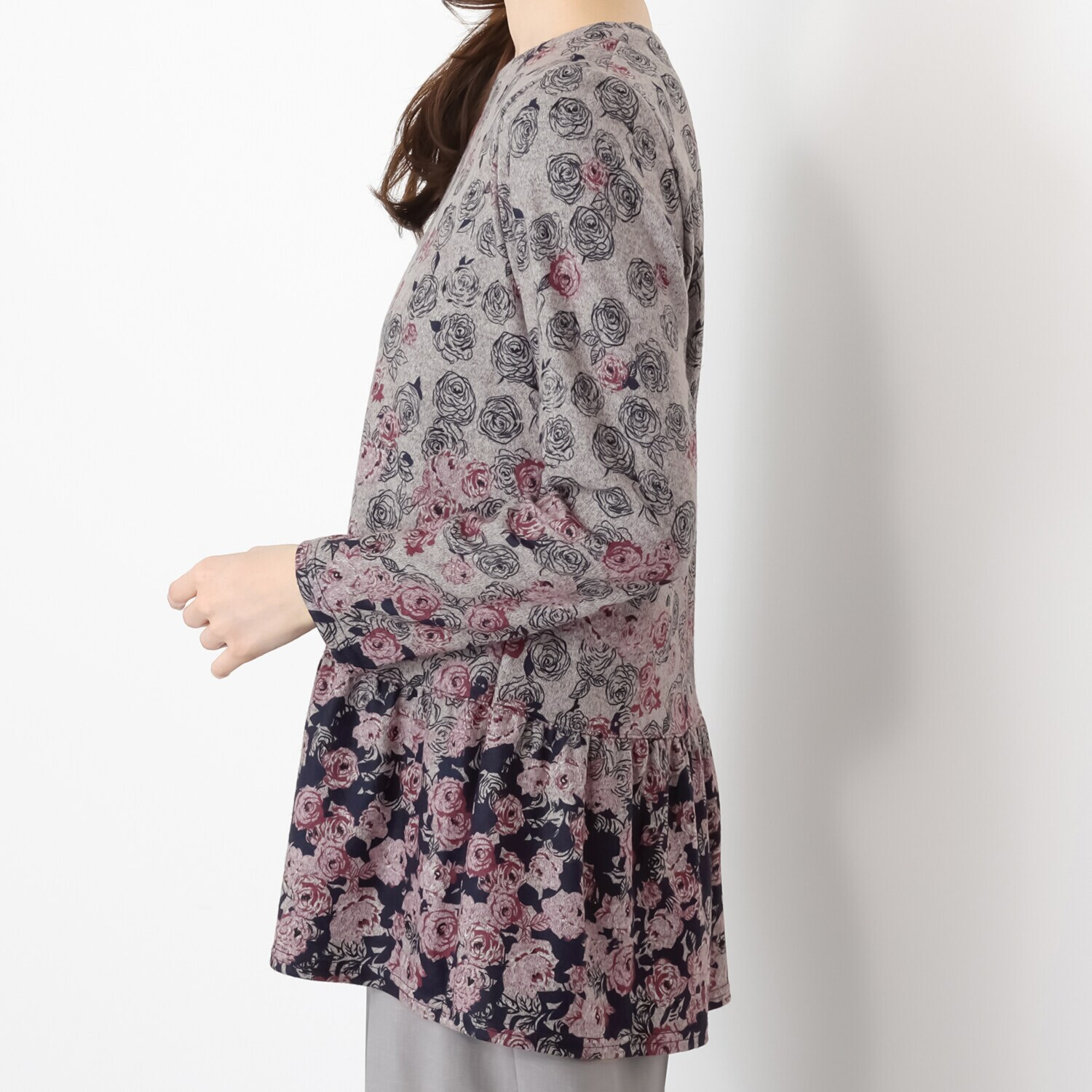 ダジュール フラワープリント チュニック