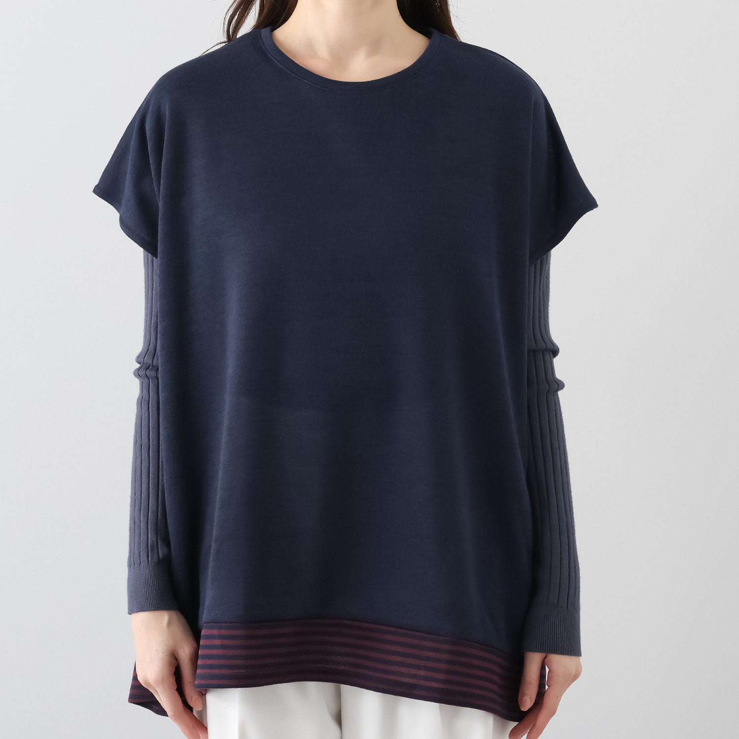 ダジュール ボーダー切替 デザインベスト