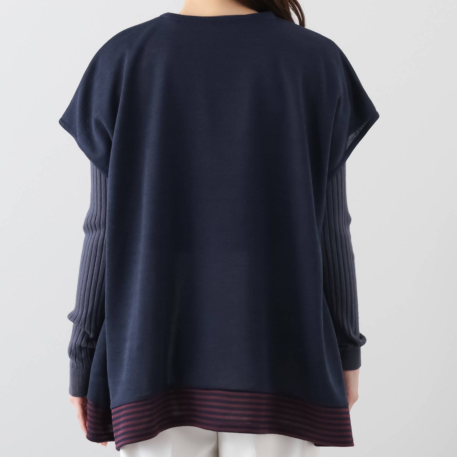 ダジュール ボーダー切替 デザインベスト