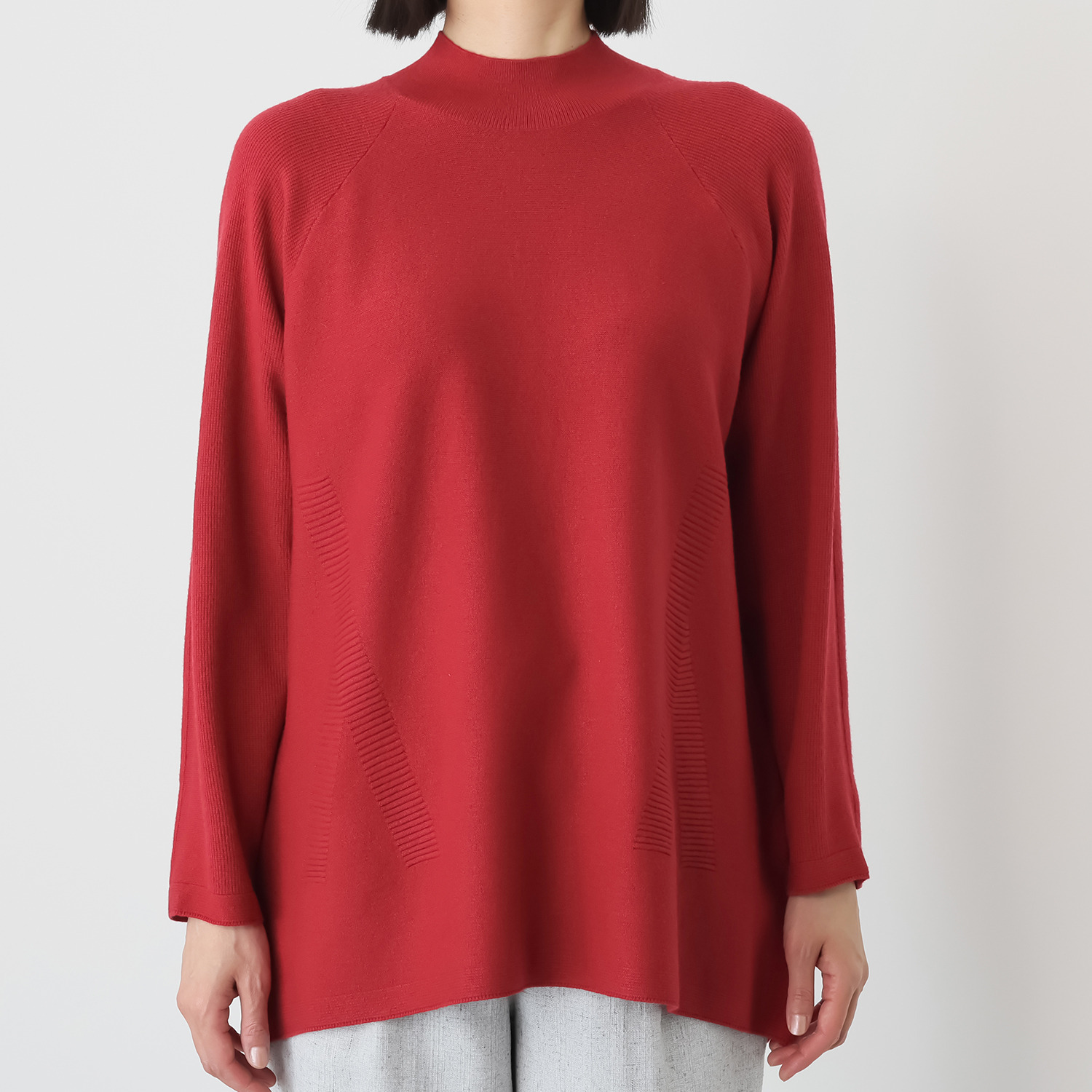 ダジュール ハイネック デザインセーター