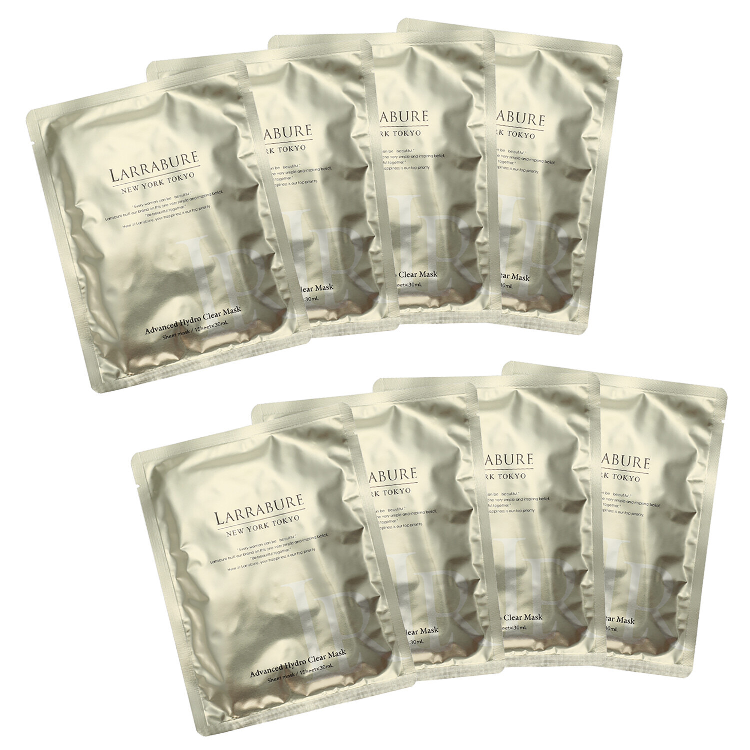 ララビュウ ハリ成分ＮＭＮ（ニコチン アミドモノヌクレオチド） ＆バクチオール配合！ ぷるぷる感覚シート アドバンスト　ハイドロ クリアマスク デビュー２箱セット