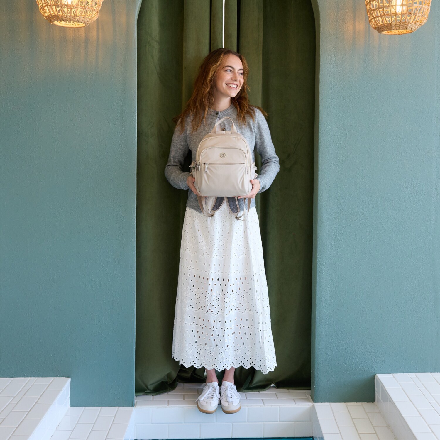 ビサイユ はっ水 “ヌートピア” ソフトスクエアリュック