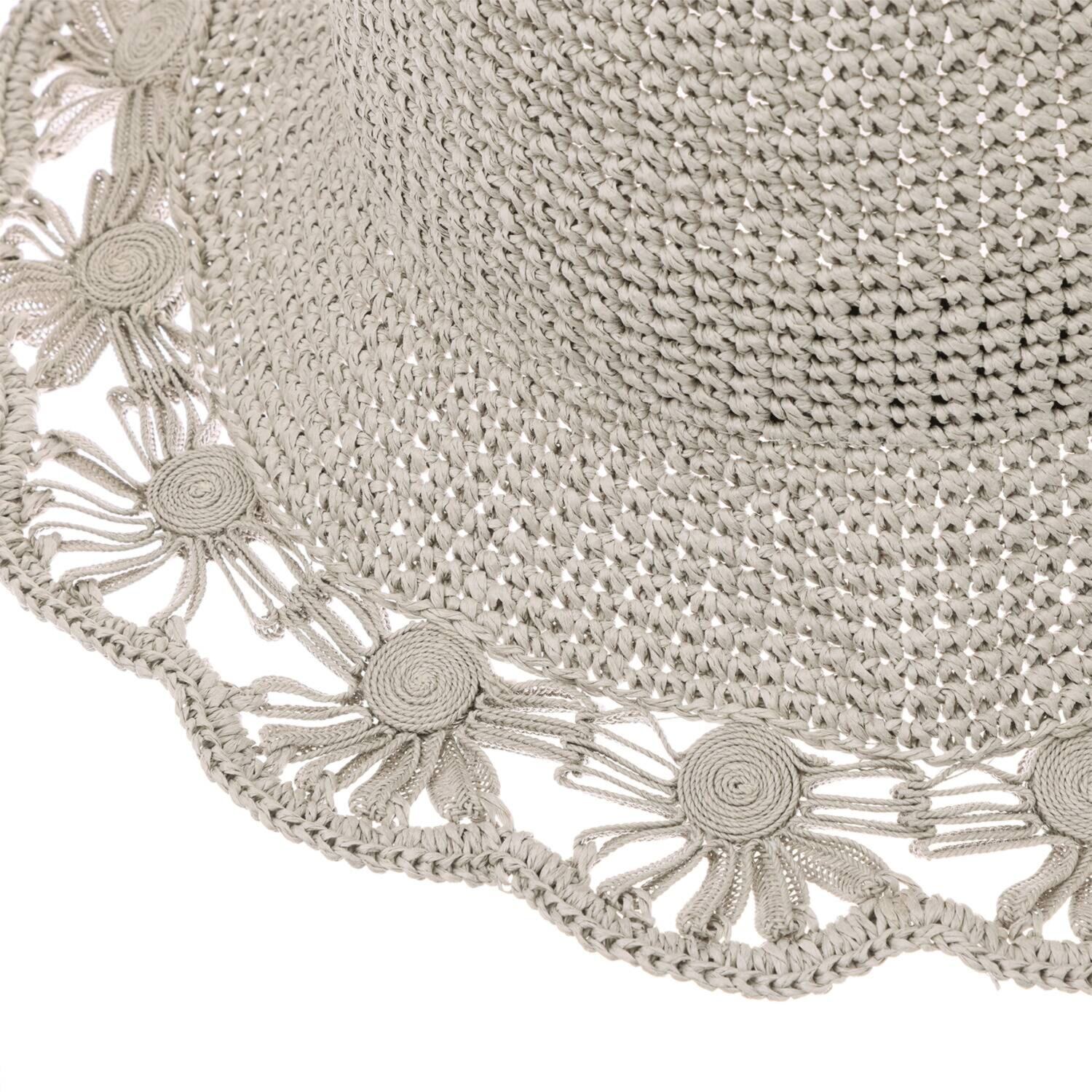 ジョナータ フラワーモティーフ 細手編み クローシュ