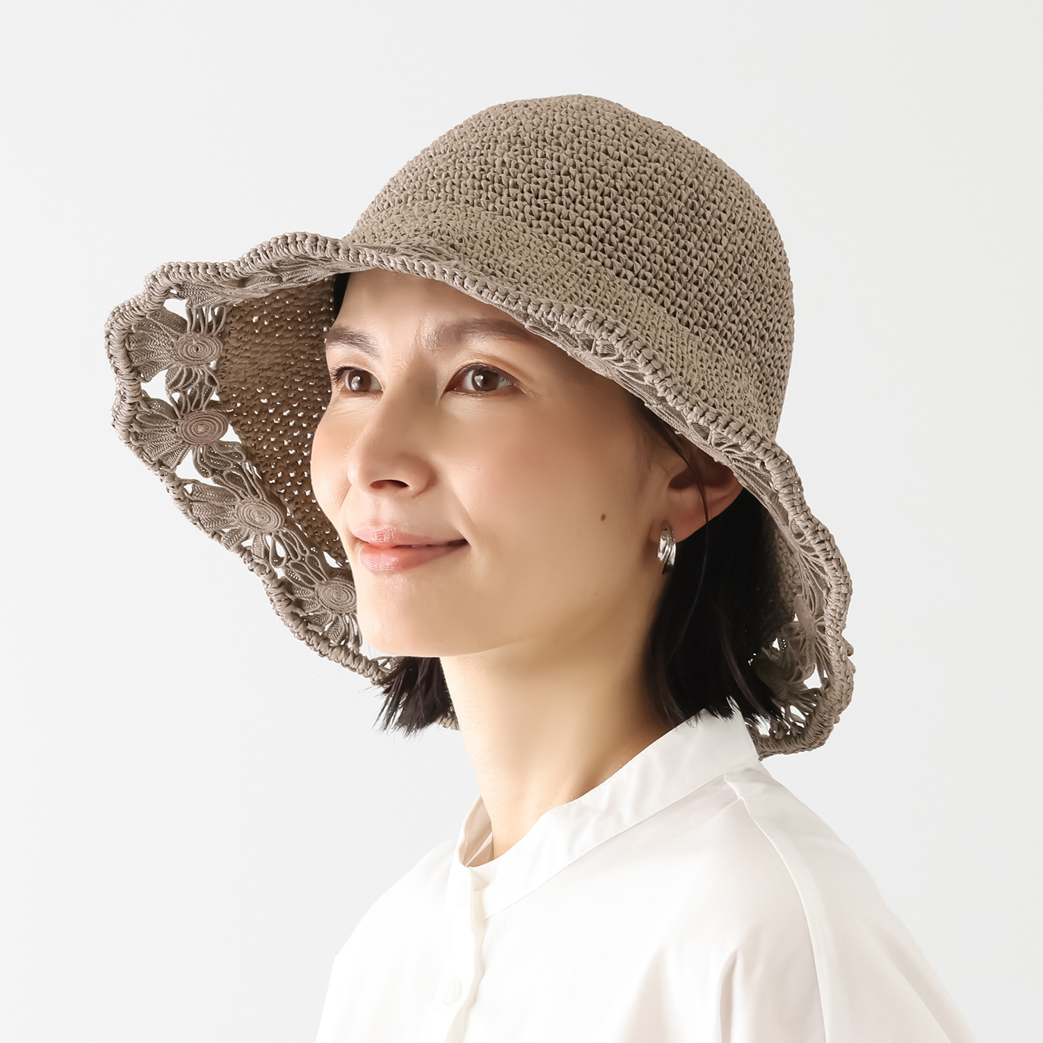 ジョナータ フラワーモティーフ 細手編み クローシュ