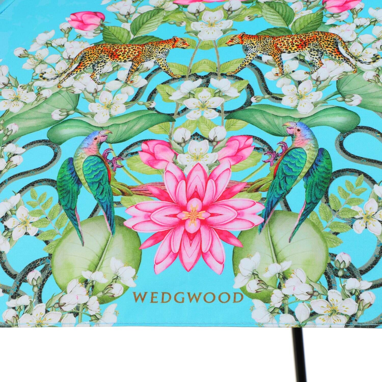 ウェッジウッド 楽々開閉 晴雨兼用折りたたみ日傘 収納バッグ付