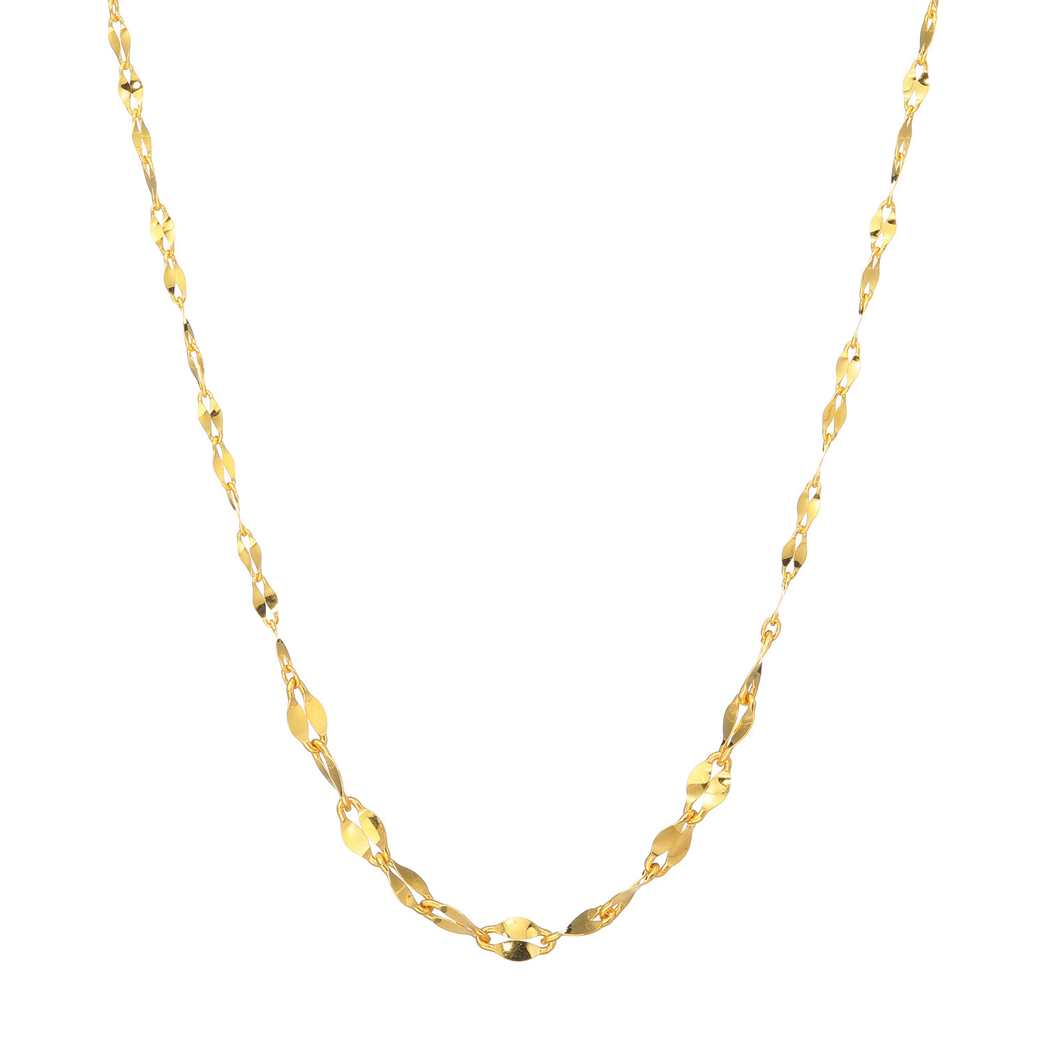 オール　ブランシュ 純金 ペタルロール グラデーションネックレス