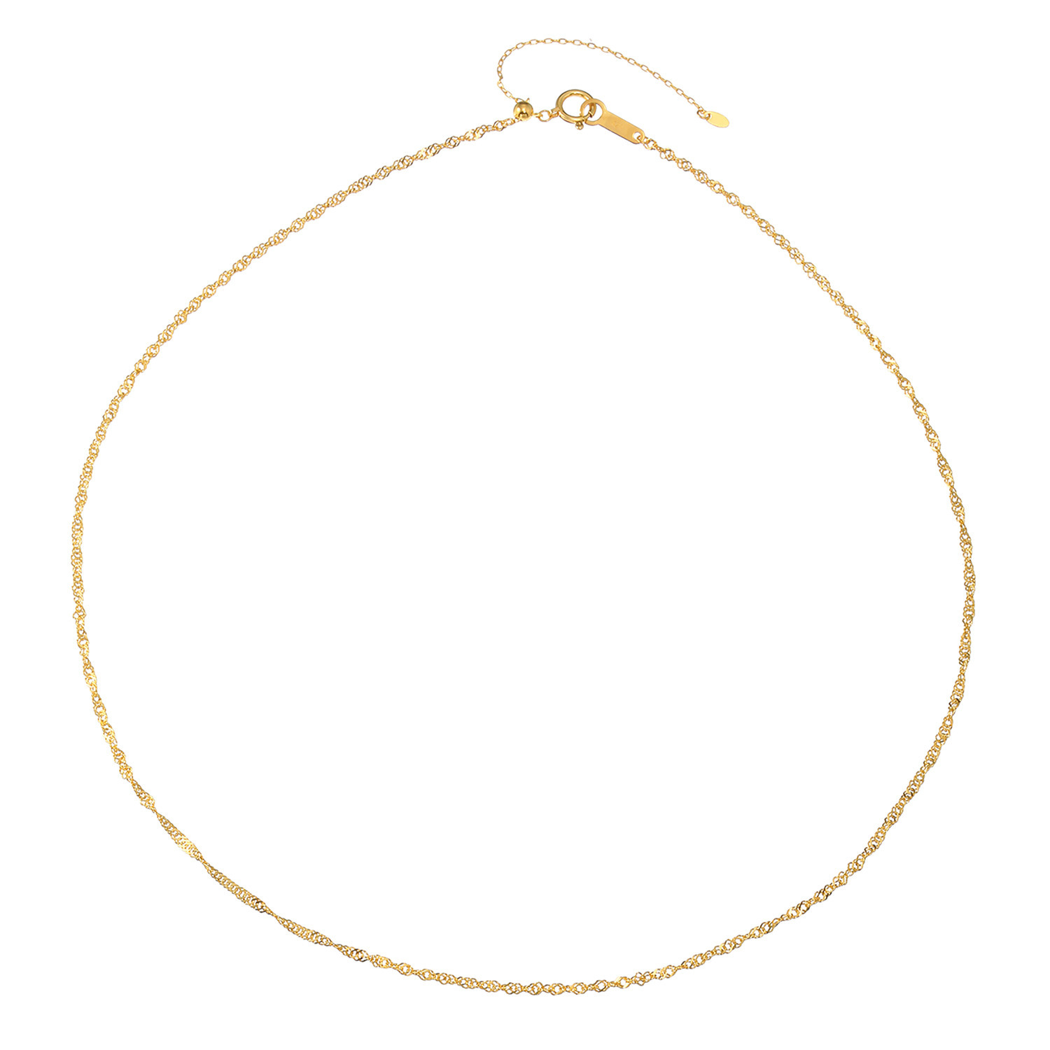 オール　ブランシュ 純金 スクリューネックレス