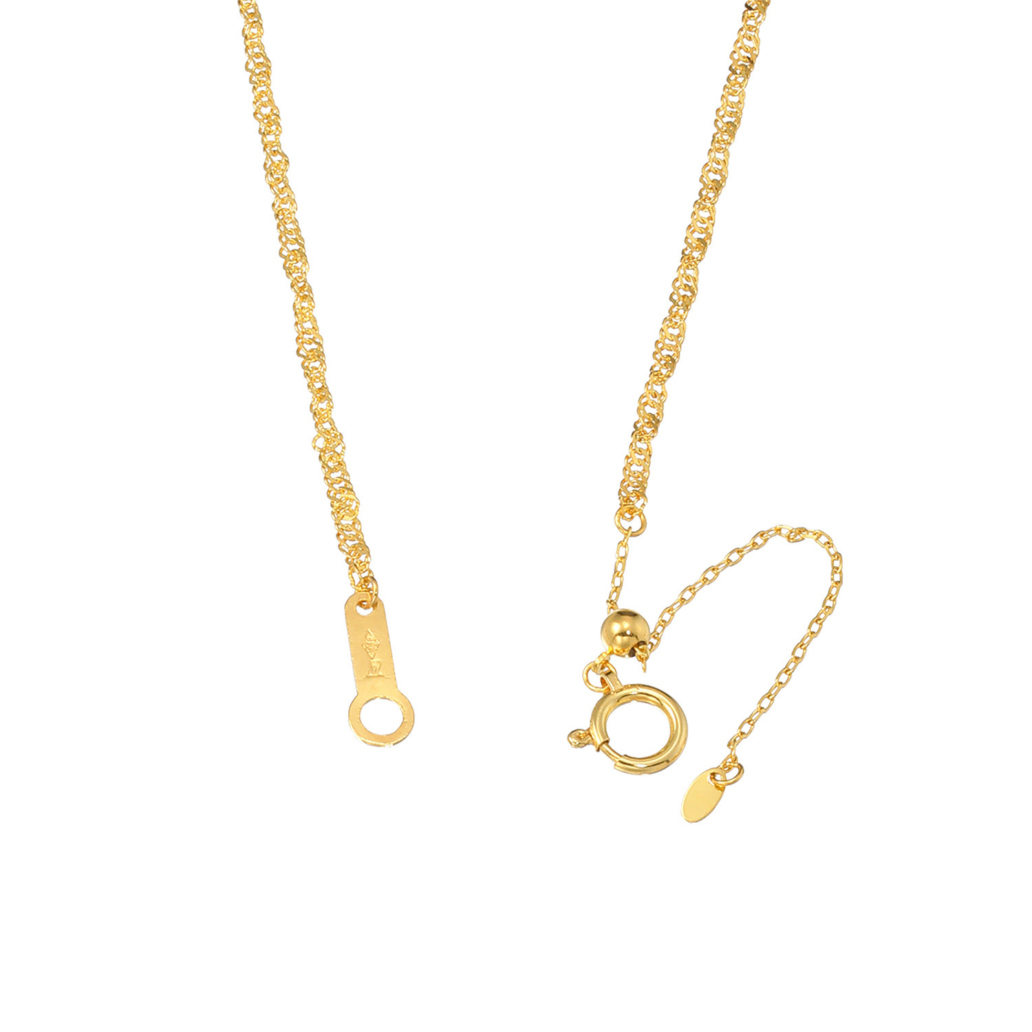 オール　ブランシュ 純金 スクリューネックレス