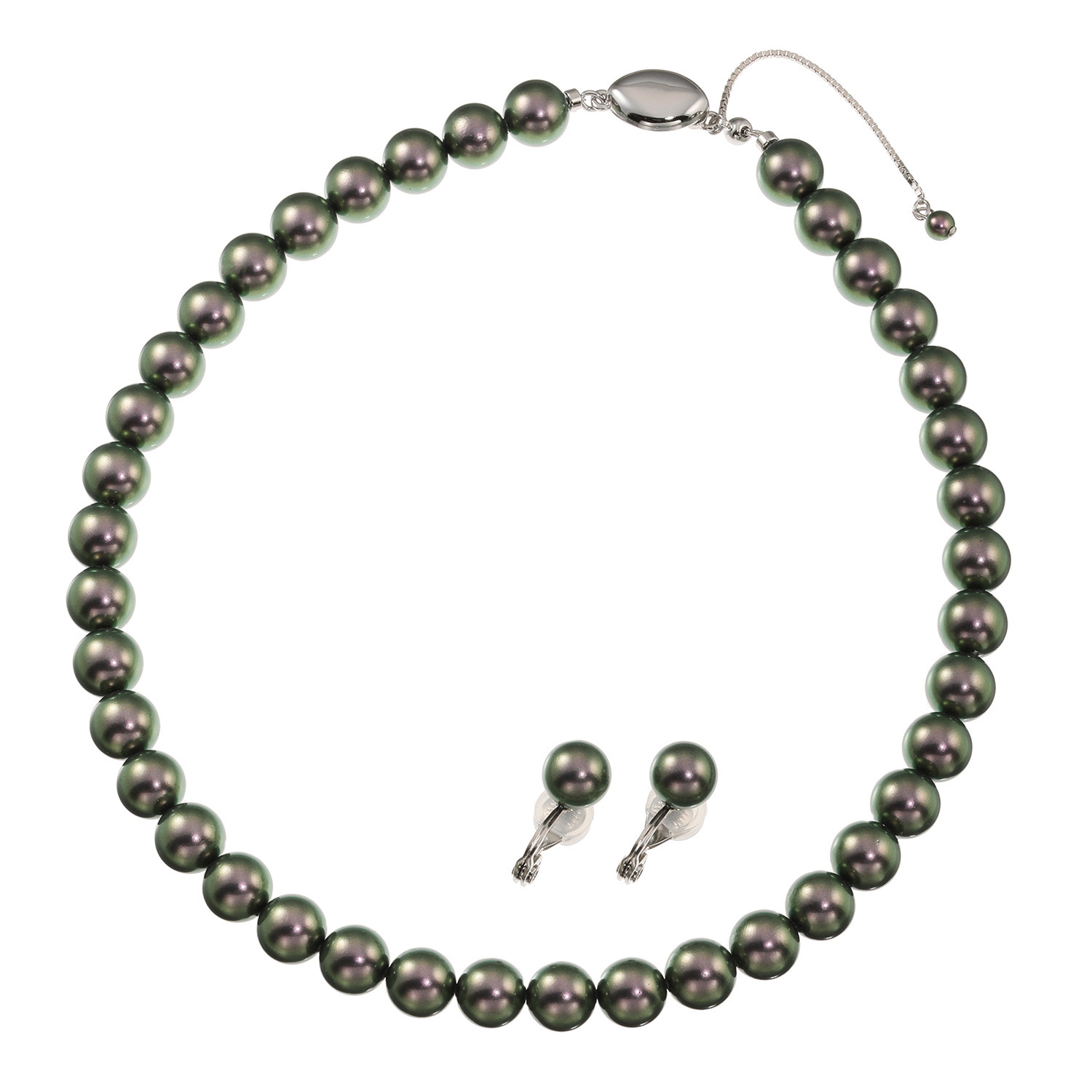 プレミアムパール 泉州の職人技 ９ｍｍＵＰ　貝パール ネックレス＆ イヤリング／ピアスセット