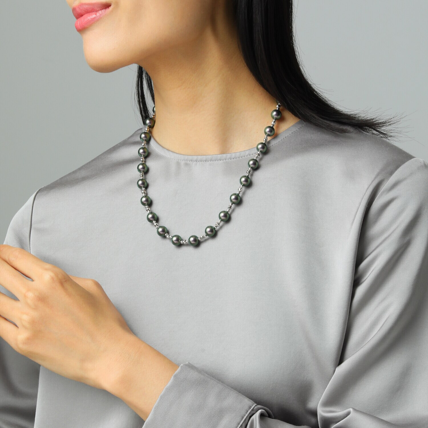 プレミアムパール 泉州の職人技 ９ｍｍＵＰ 貝パール シンフォニー ネックレス