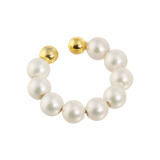 プレミアムパール 泉州の職人技 ベビー貝パール 片側用 イージーイヤーカフ