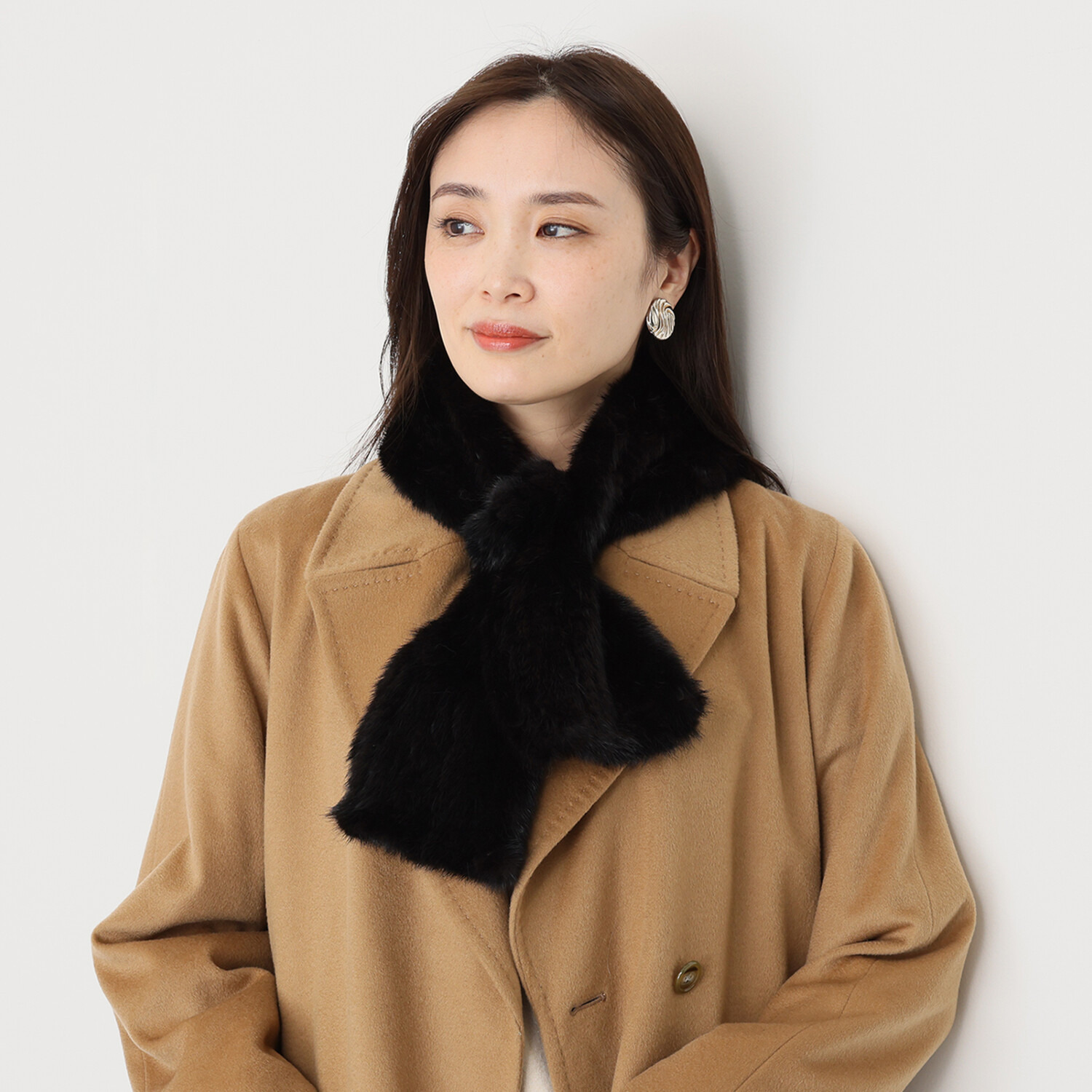 ミンク ヤーンマフラー