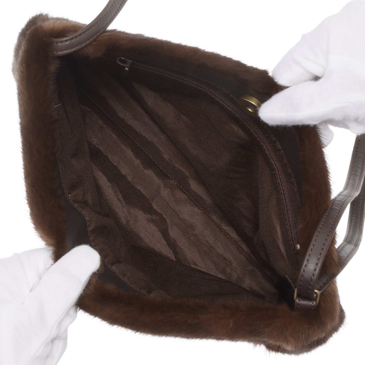 日本製 ＳＡＧＡ ミンク ショルダーバッグ