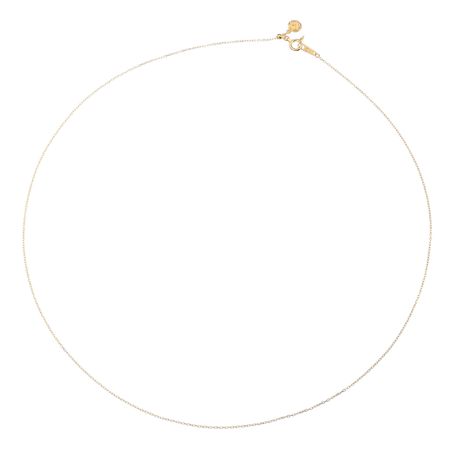 チェルカーレ １８Ｋ 懐中時計モティーフ付 ケーブルチェーン ネックレス