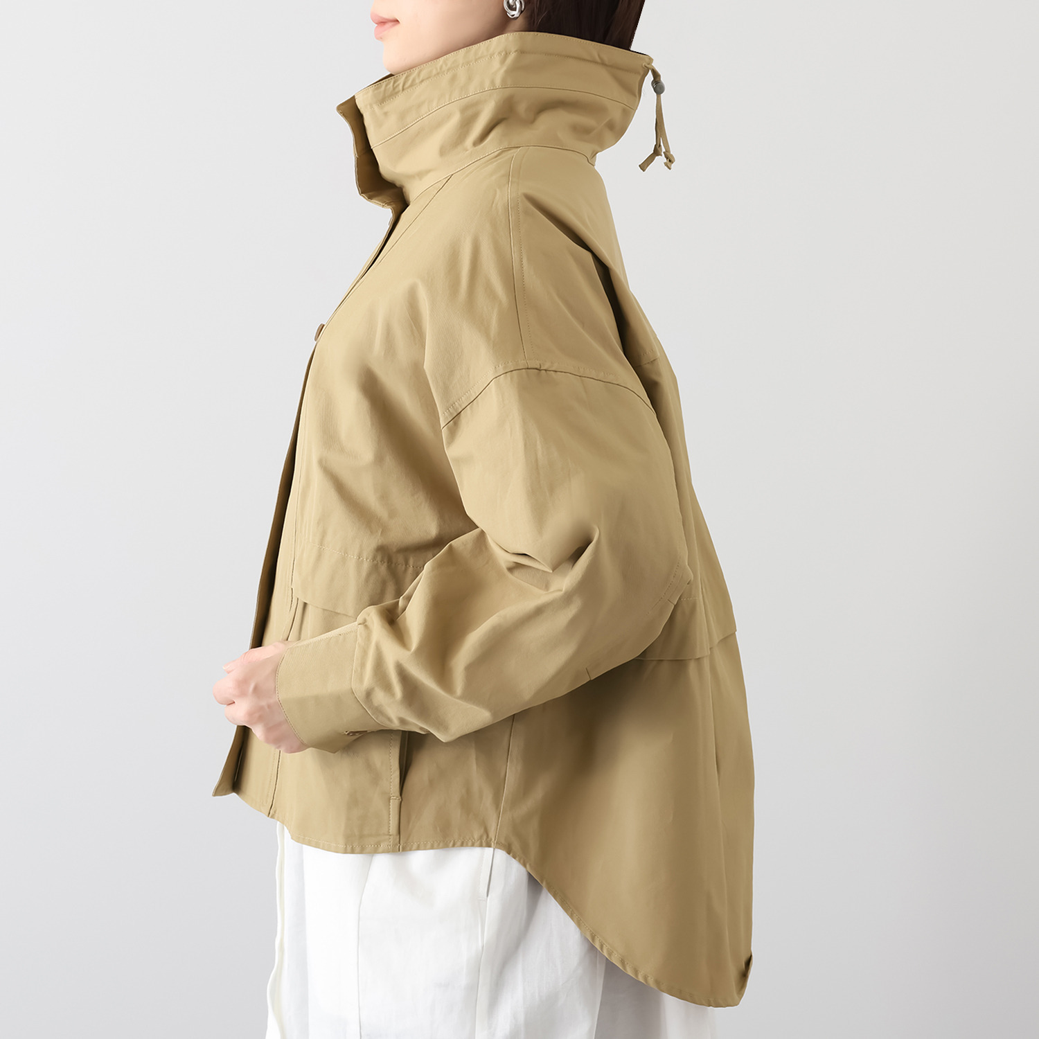 ヨーコモリモト ボリュームネック デザインブルゾン