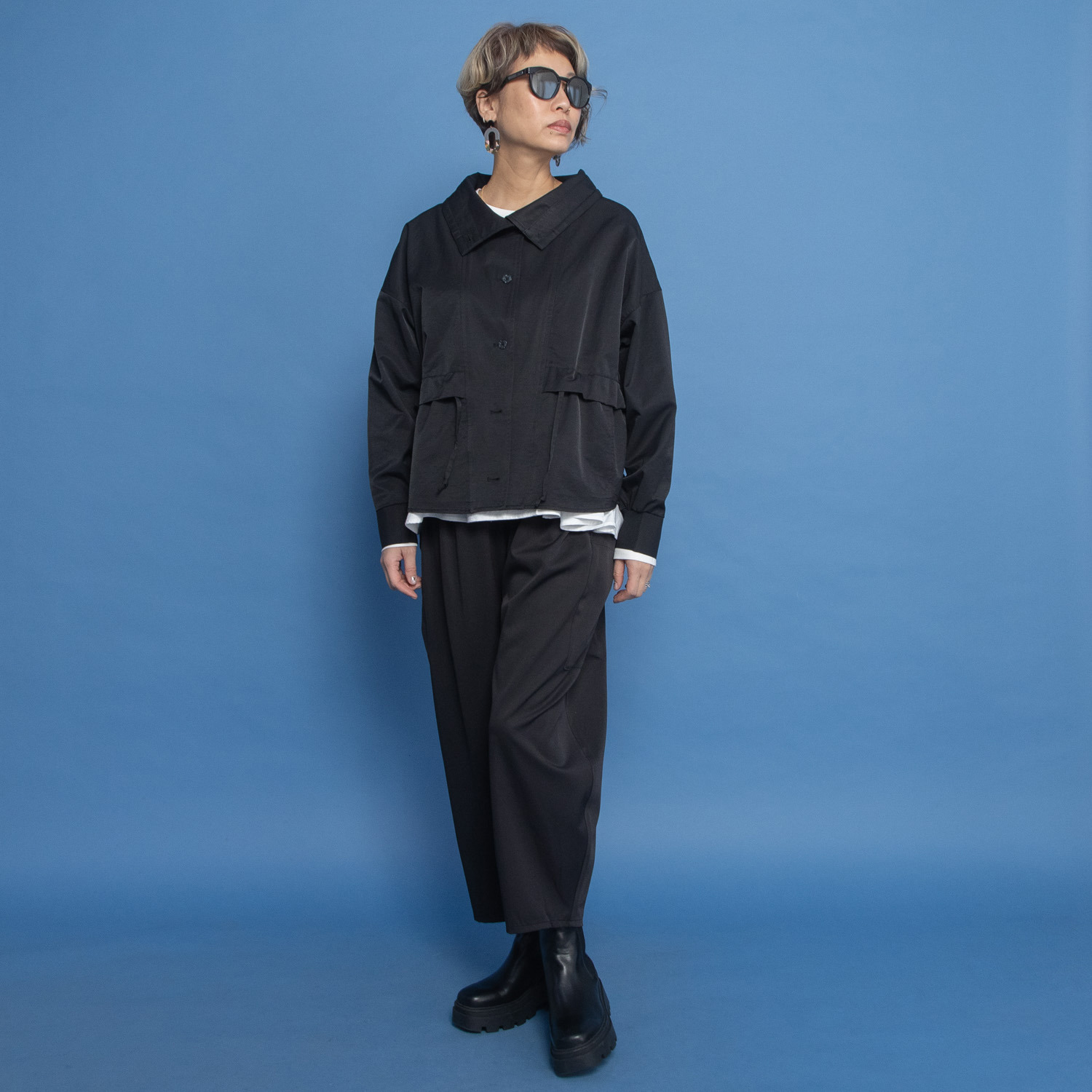 ヨーコモリモト 接触冷感 大人にちょうど良い 旬なバレルシルエットで スタイルカバーパンツ