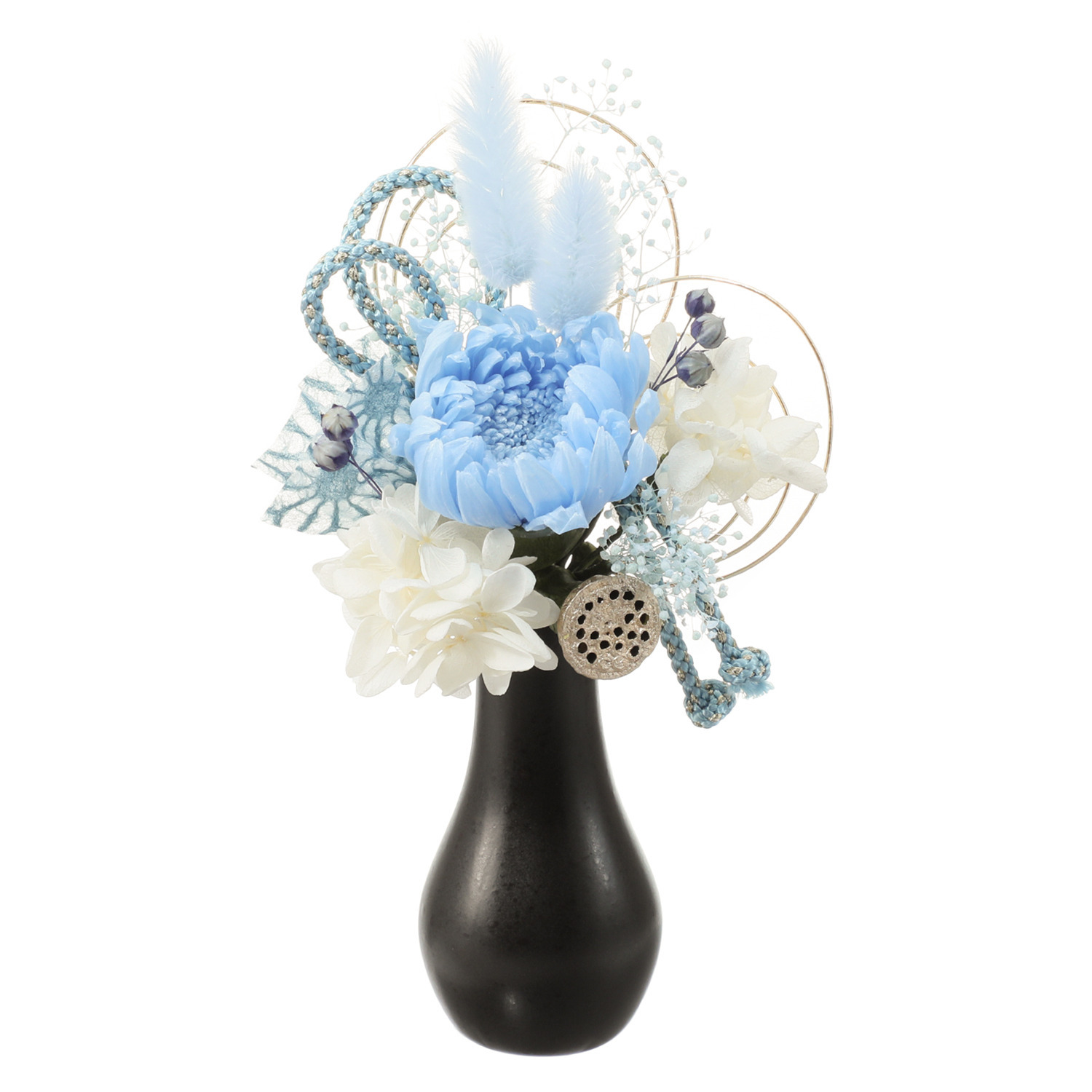 アトリエ・モノ プリザーブドフラワー 想いを紡ぐ心結び 華供花 ＜水無月風青し＞