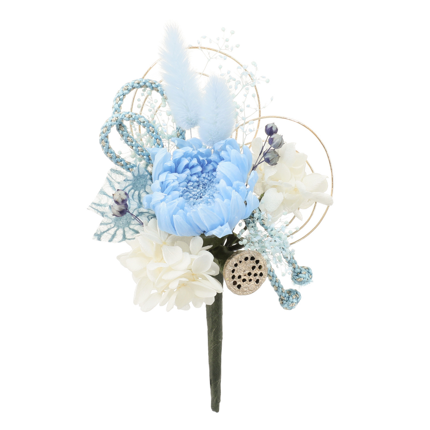 アトリエ・モノ プリザーブドフラワー 想いを紡ぐ心結び 華供花 ＜水無月風青し＞