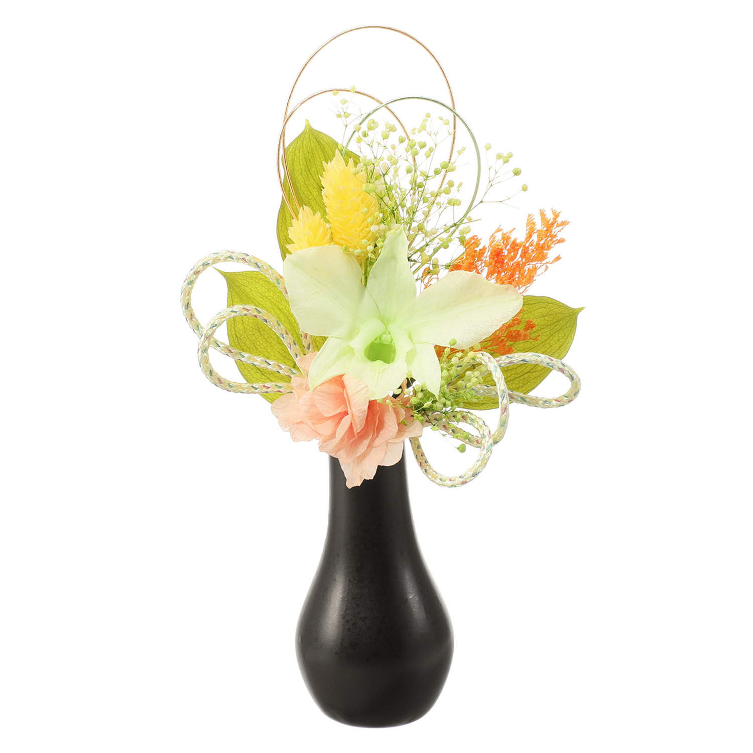 アトリエ・モノ プリザーブドフラワー 想いを紡ぐ心結び 華供花 ＜文月翠涼蘭＞