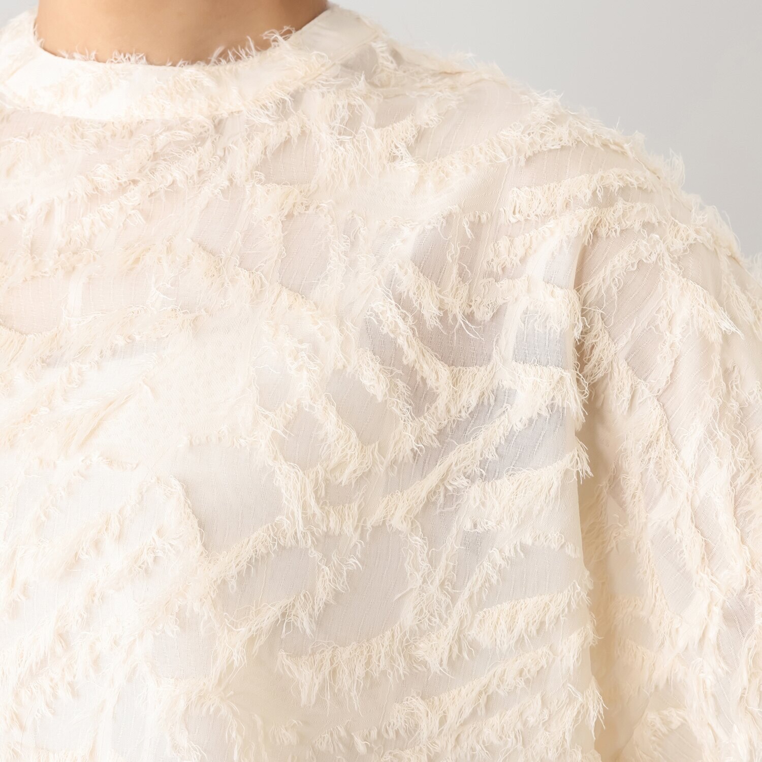 シック　バイ　ネイチャー カットジャガード ２ウェイブラウス