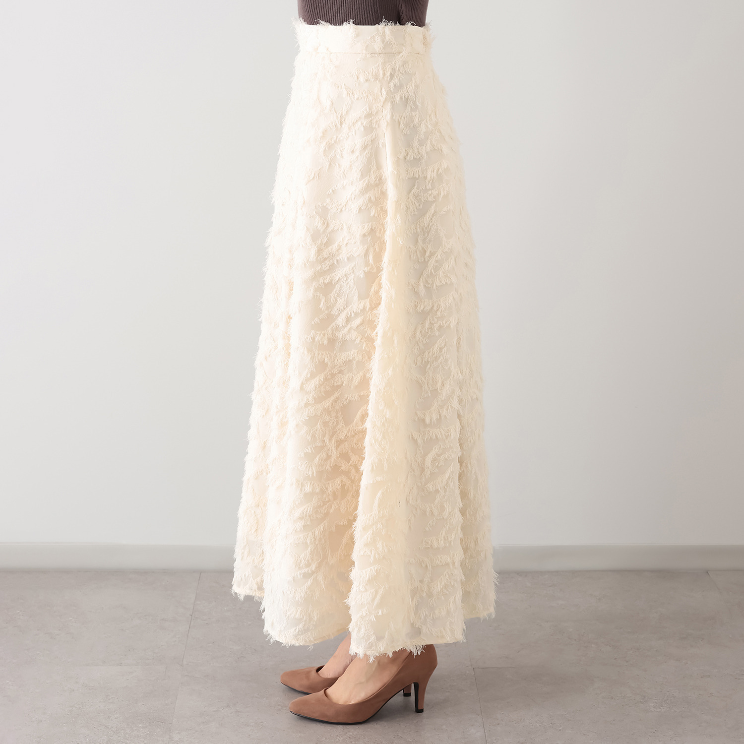 シック　バイ　ネイチャー カットジャガード フレアースカート