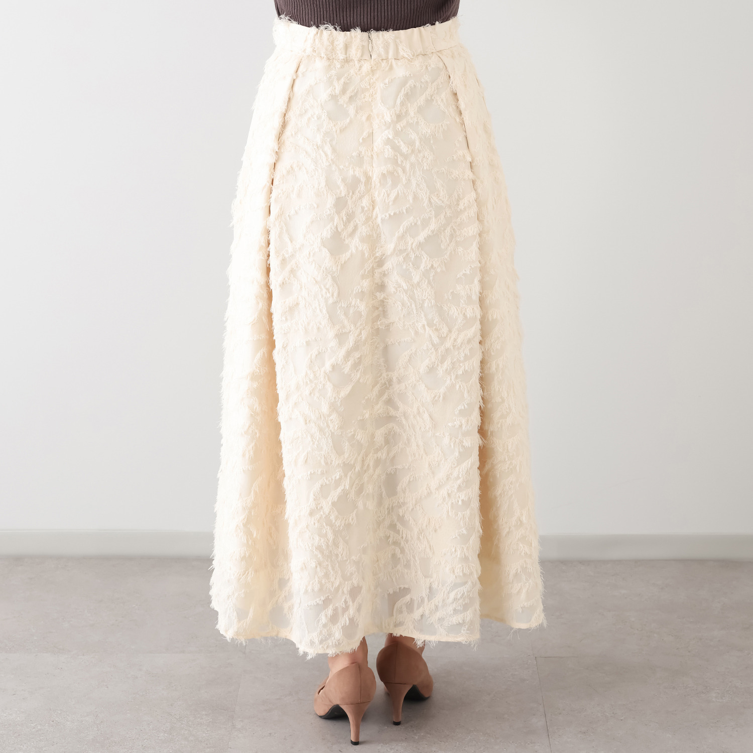 シック　バイ　ネイチャー カットジャガード フレアースカート