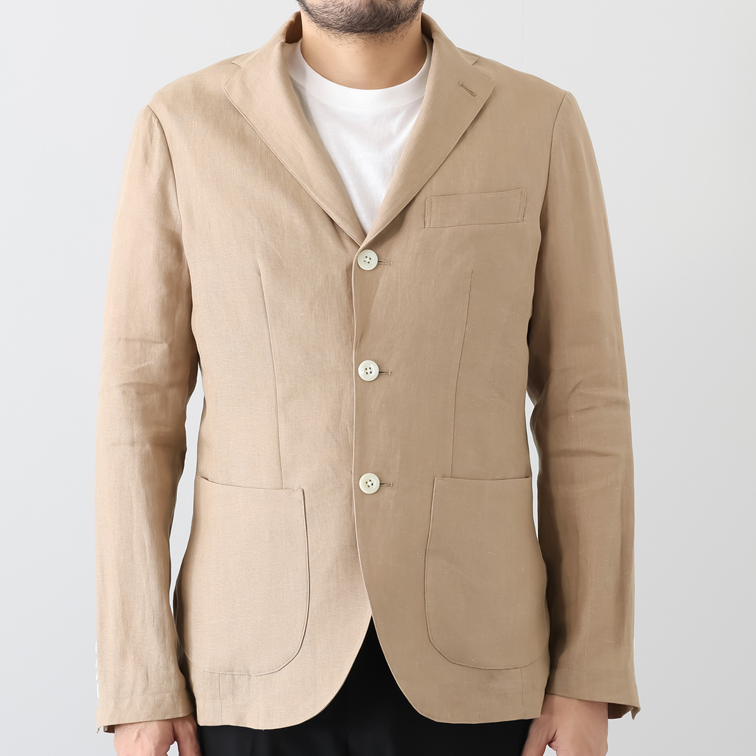 メリオン フランス・ ノルマンディー産 プラチナプレミアムリネン 立体シルエット テーラードジャケット ＜メンズ＞