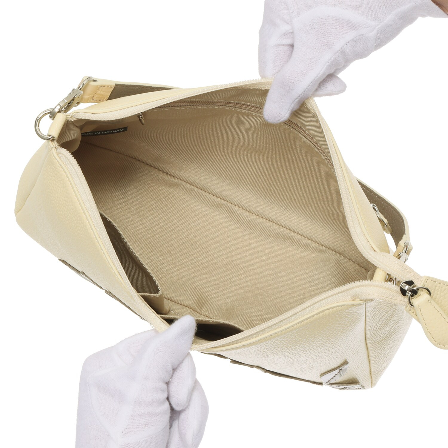 アランチャ クロコ使いリーフデザイン ２ウェイ ショルダーバッグ