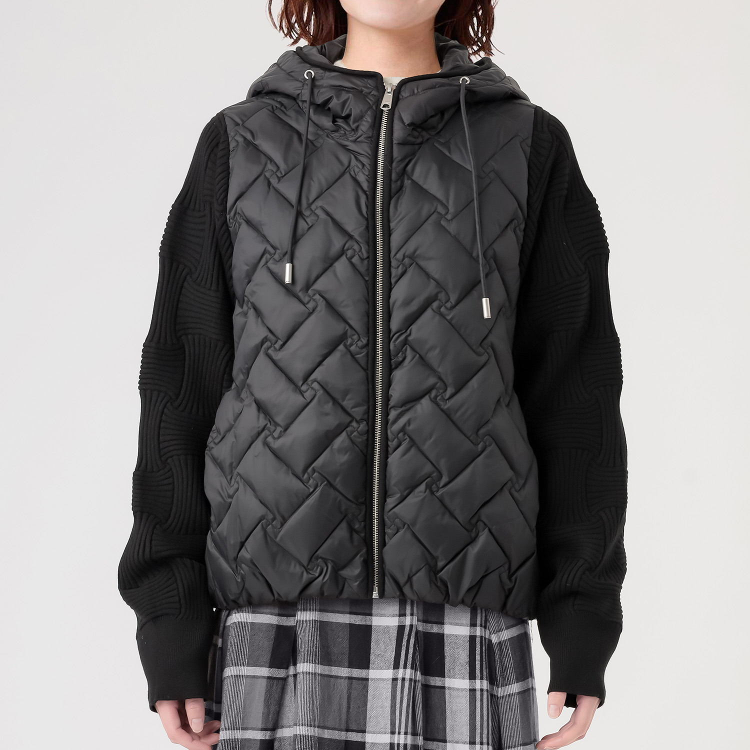 ダジュール 袖ニット ダウンジャケット