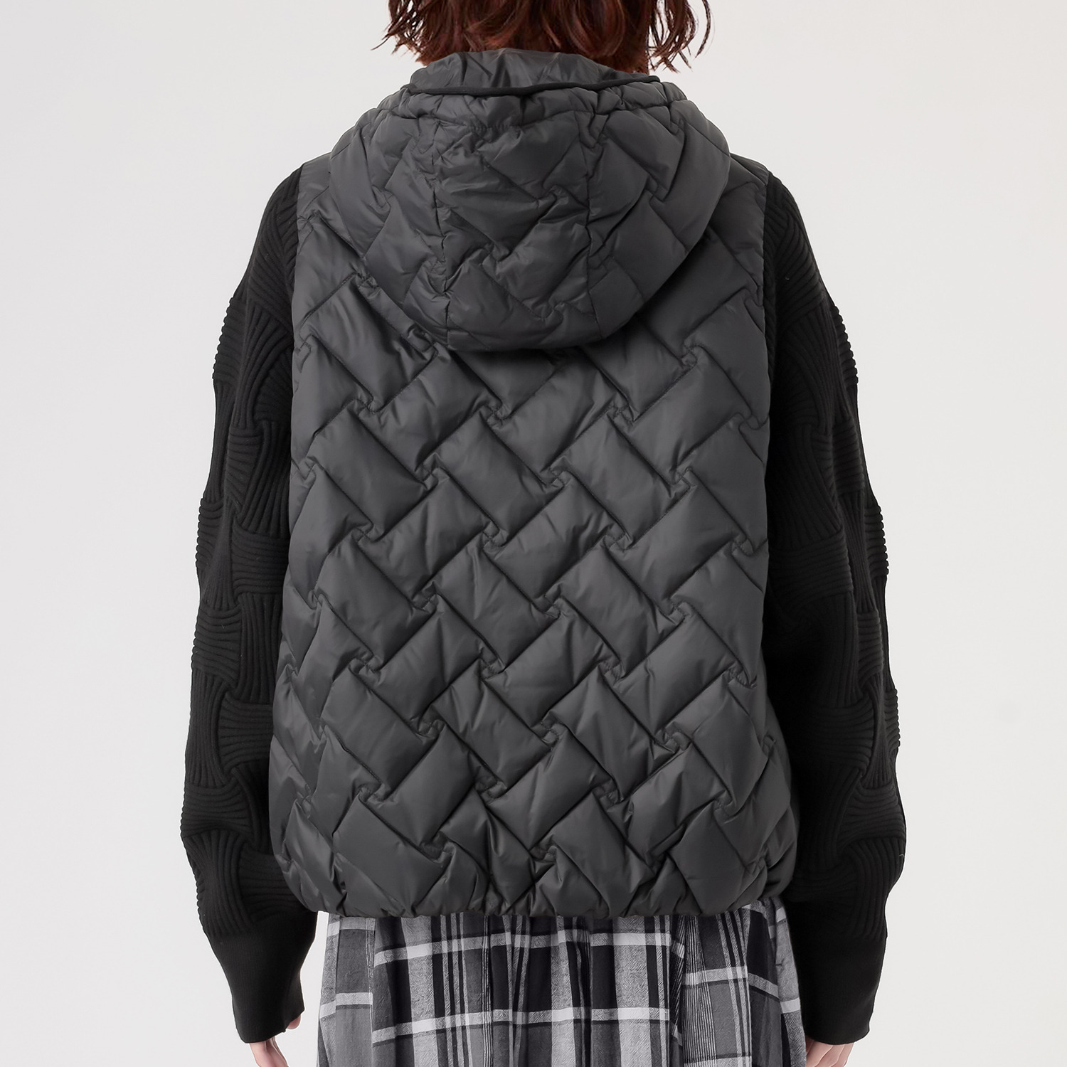 ダジュール 袖ニット ダウンジャケット