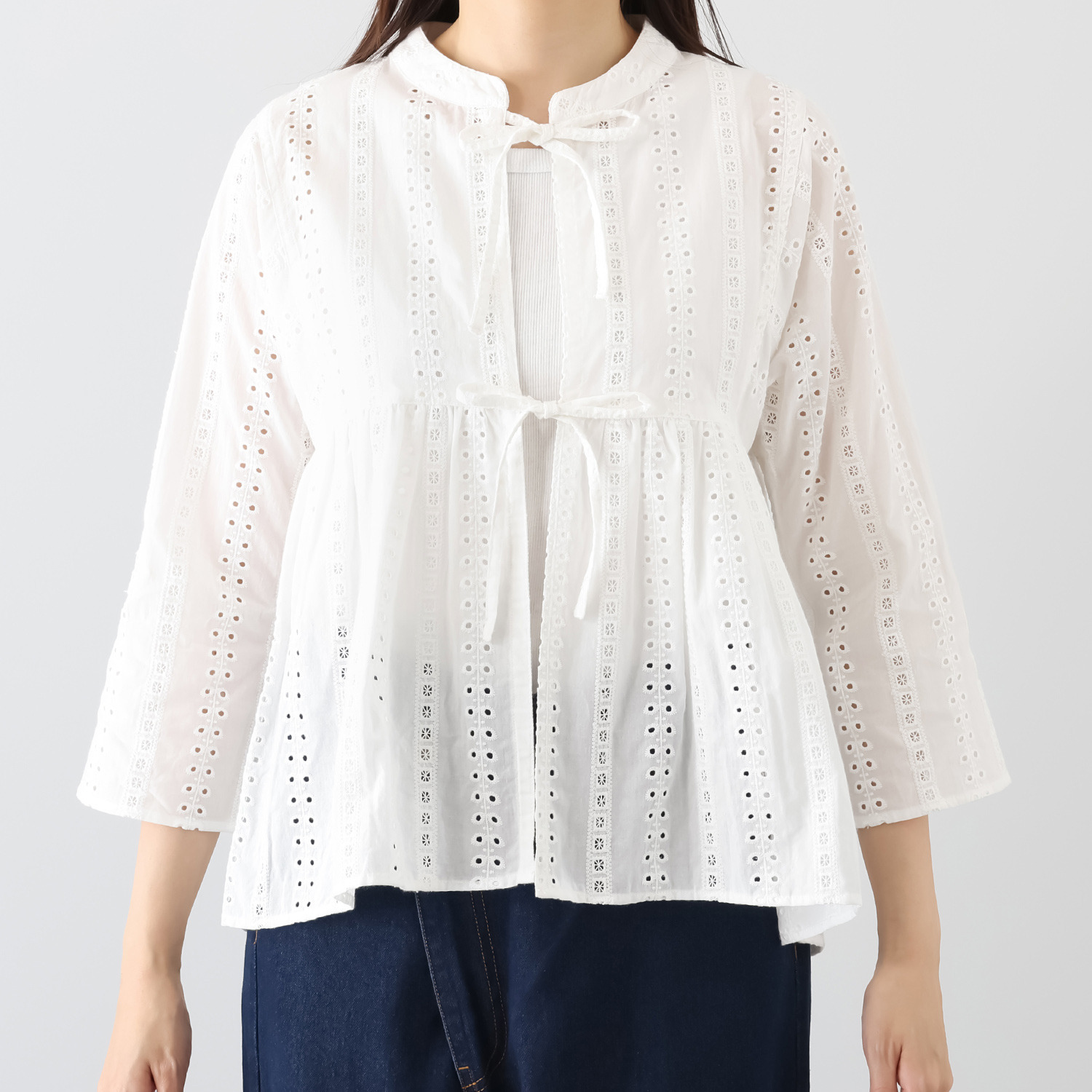 オトナノクラシ 軽やかなレース ラバリジャケット