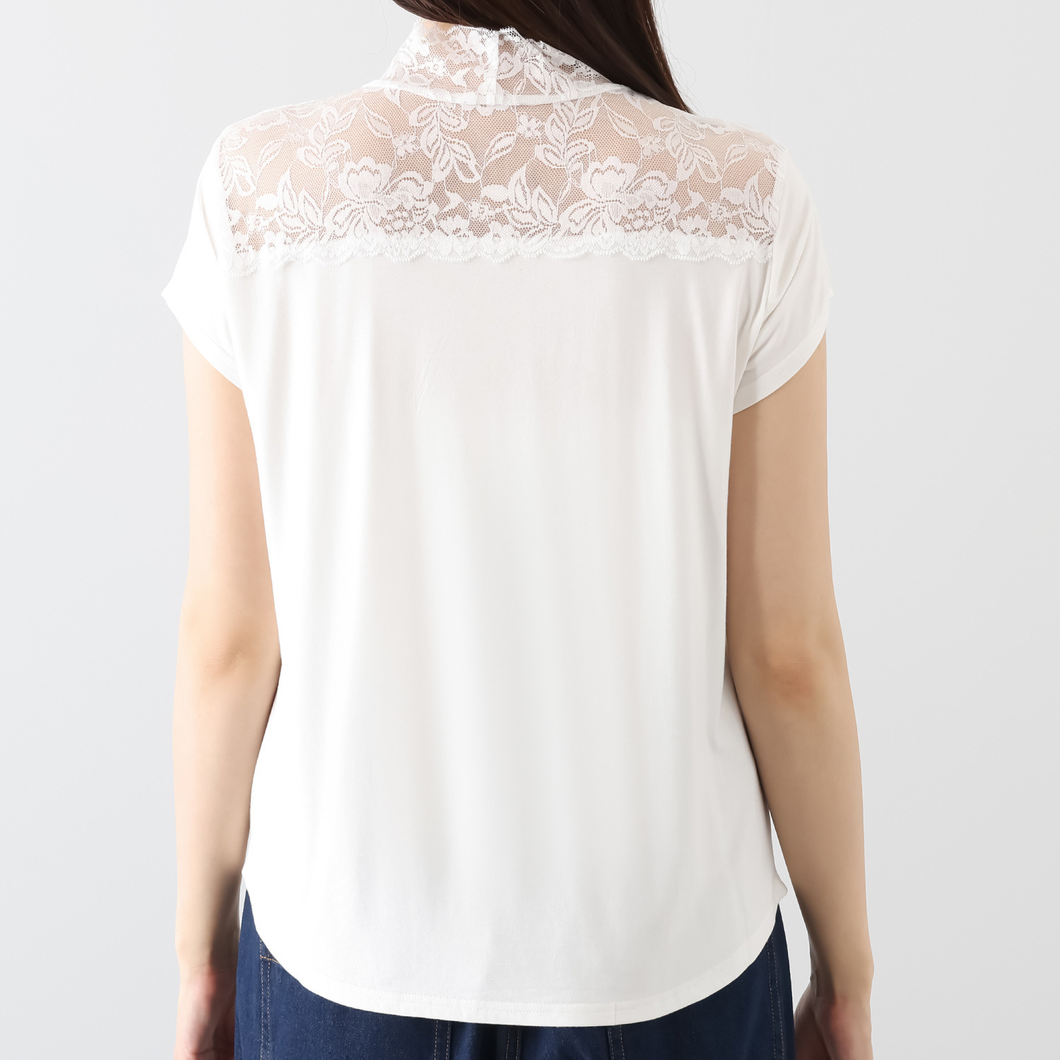 オトナノクラシ レースネック Ｔシャツ