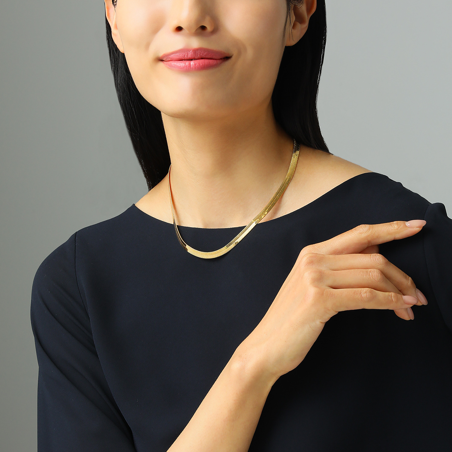 エトルースカ イタリアメイド ヘリンボーンチェーン ネックレス