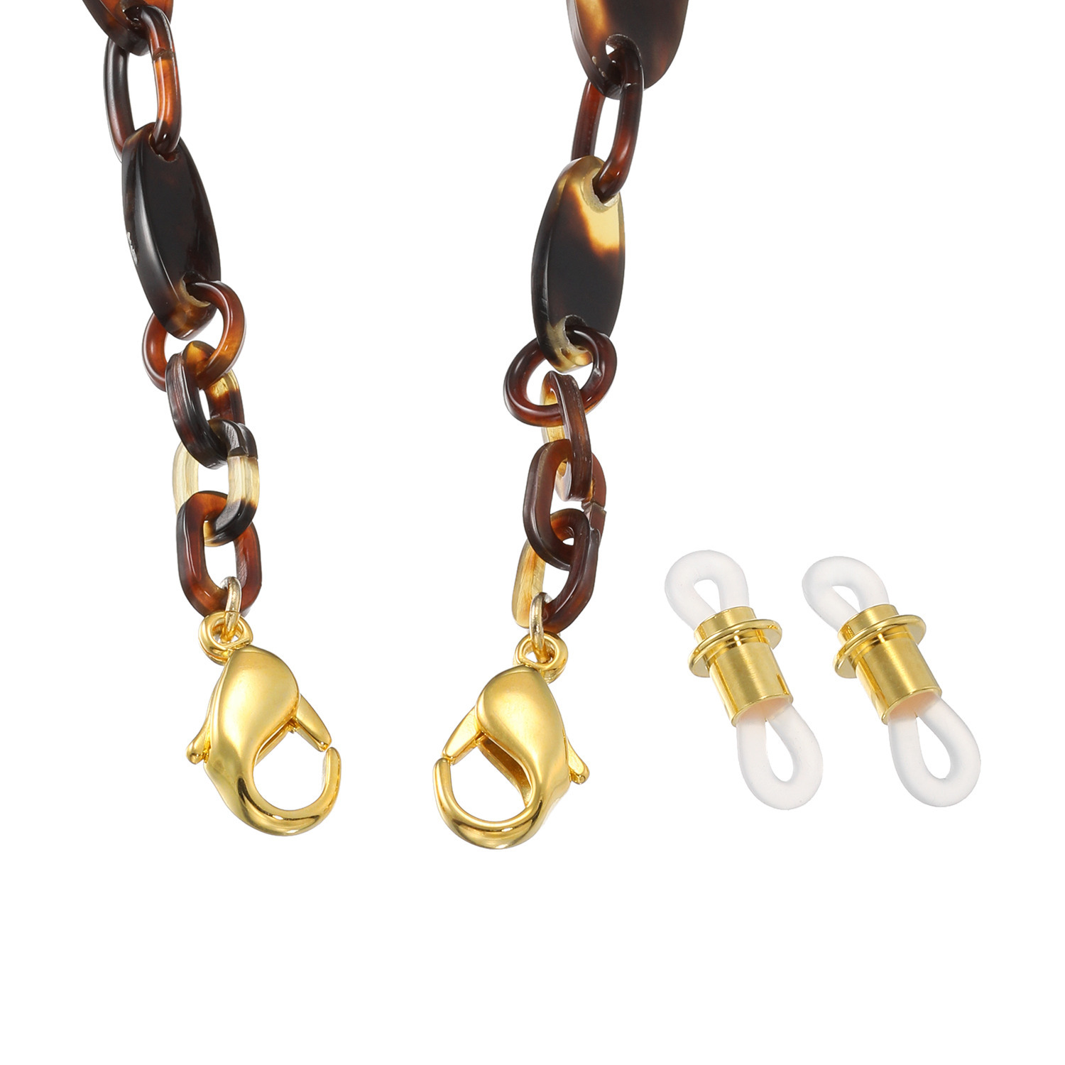 べっこう堂 本べっ甲茨布プレート＆ 無地 グラスホルダー兼 ロングネックレス