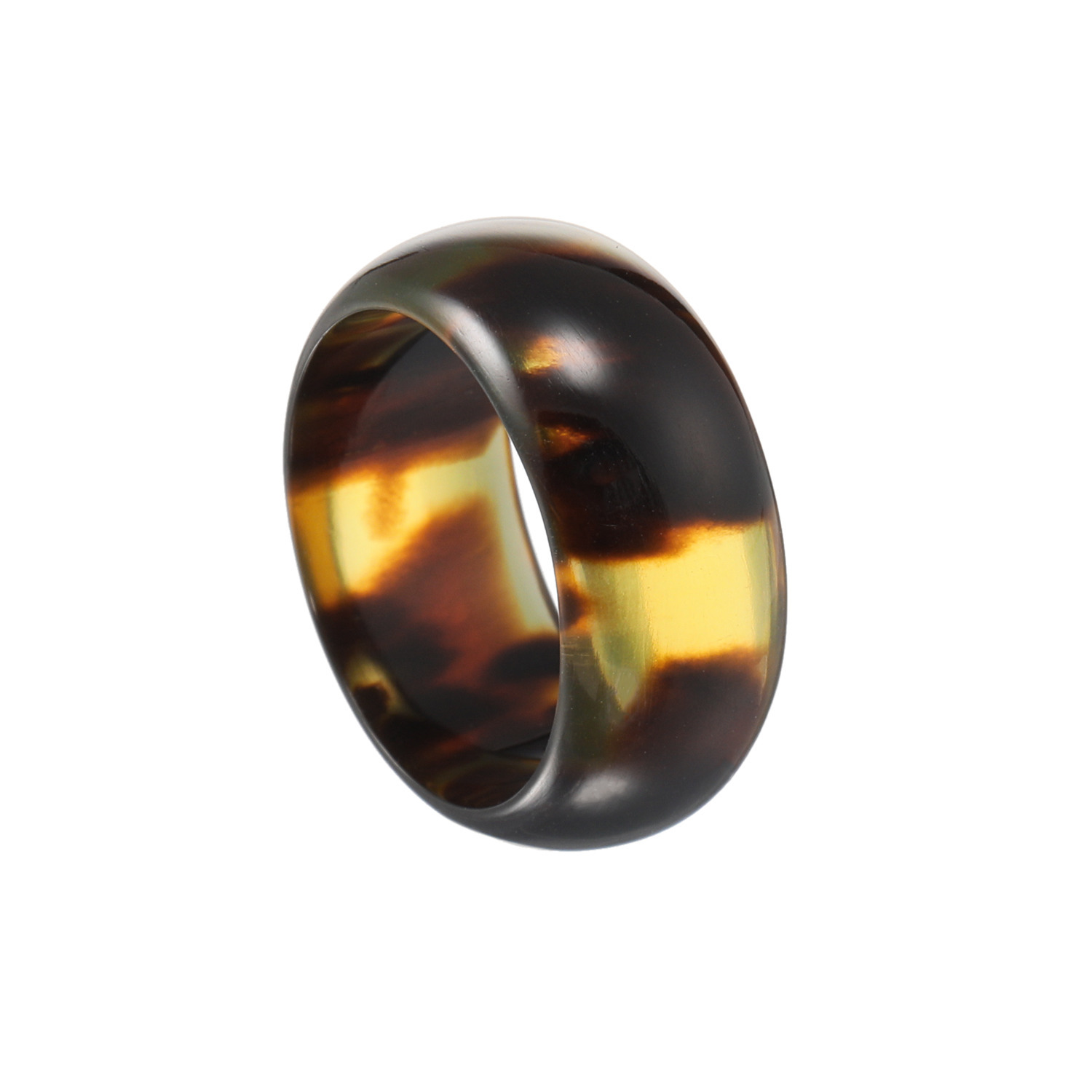 べっこう堂 本べっ甲茨布 甲丸リング