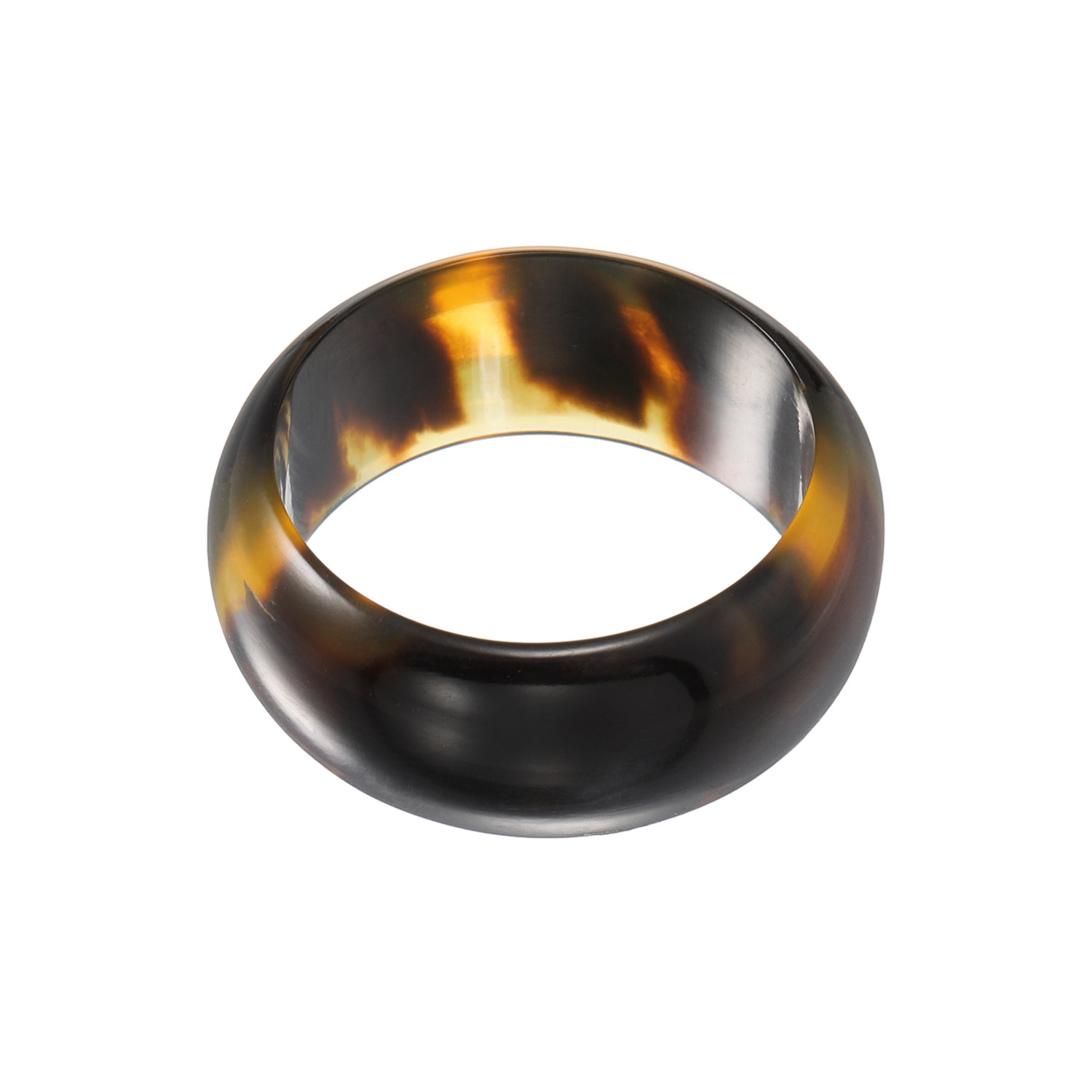 べっこう堂 本べっ甲茨布 甲丸リング