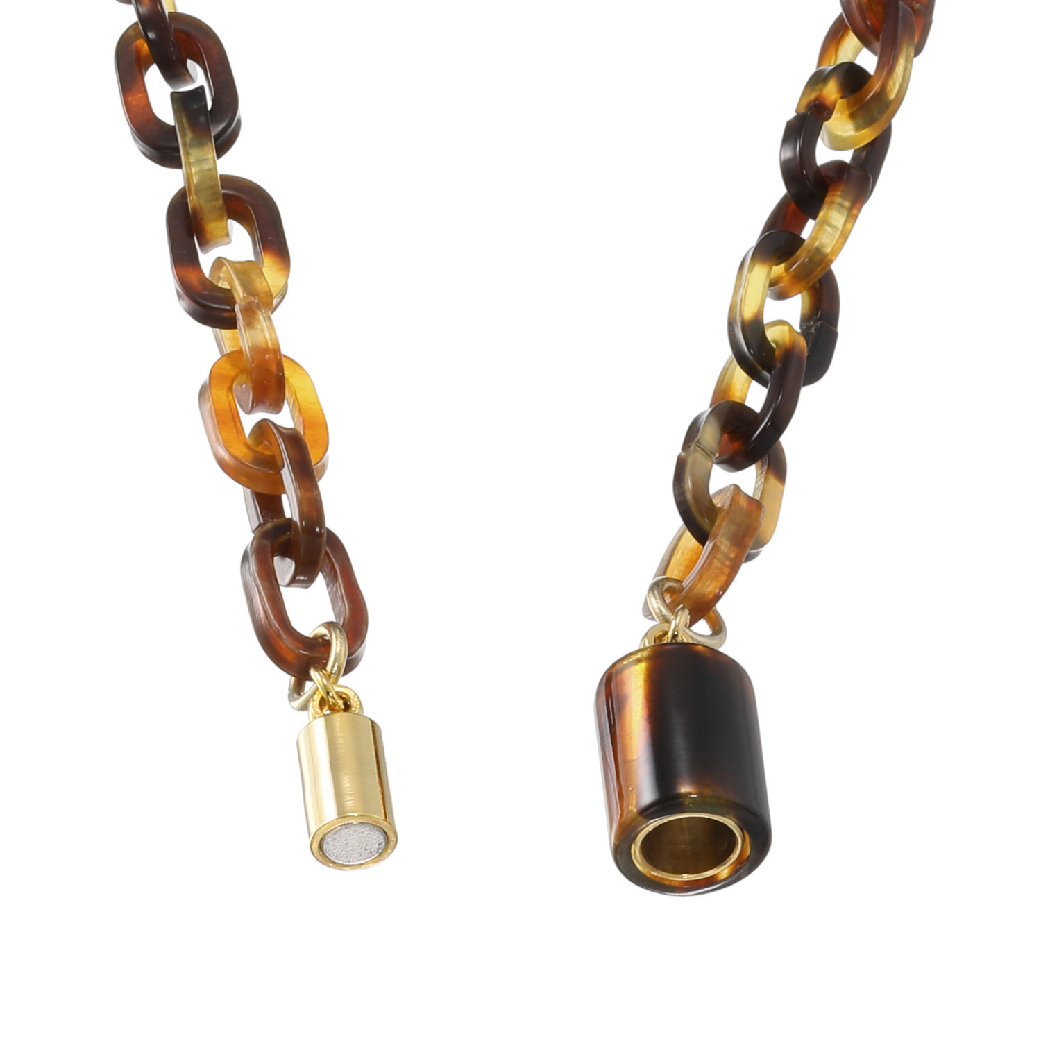 べっこう堂 本べっ甲茨布＆無地 チェーンネックレス